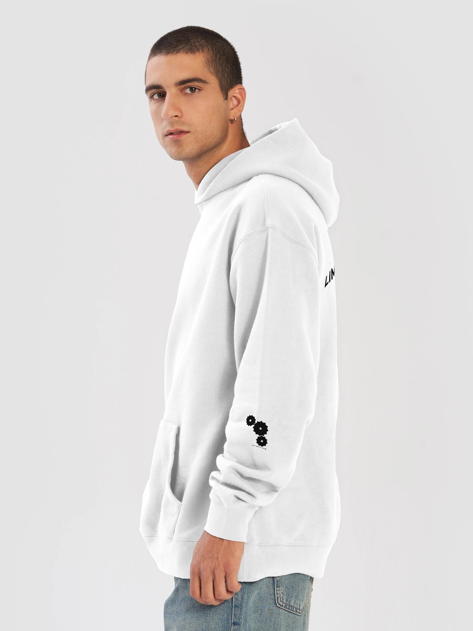 Limit Break Gear Pump Cover Hoodie - Black Logo product image (8)