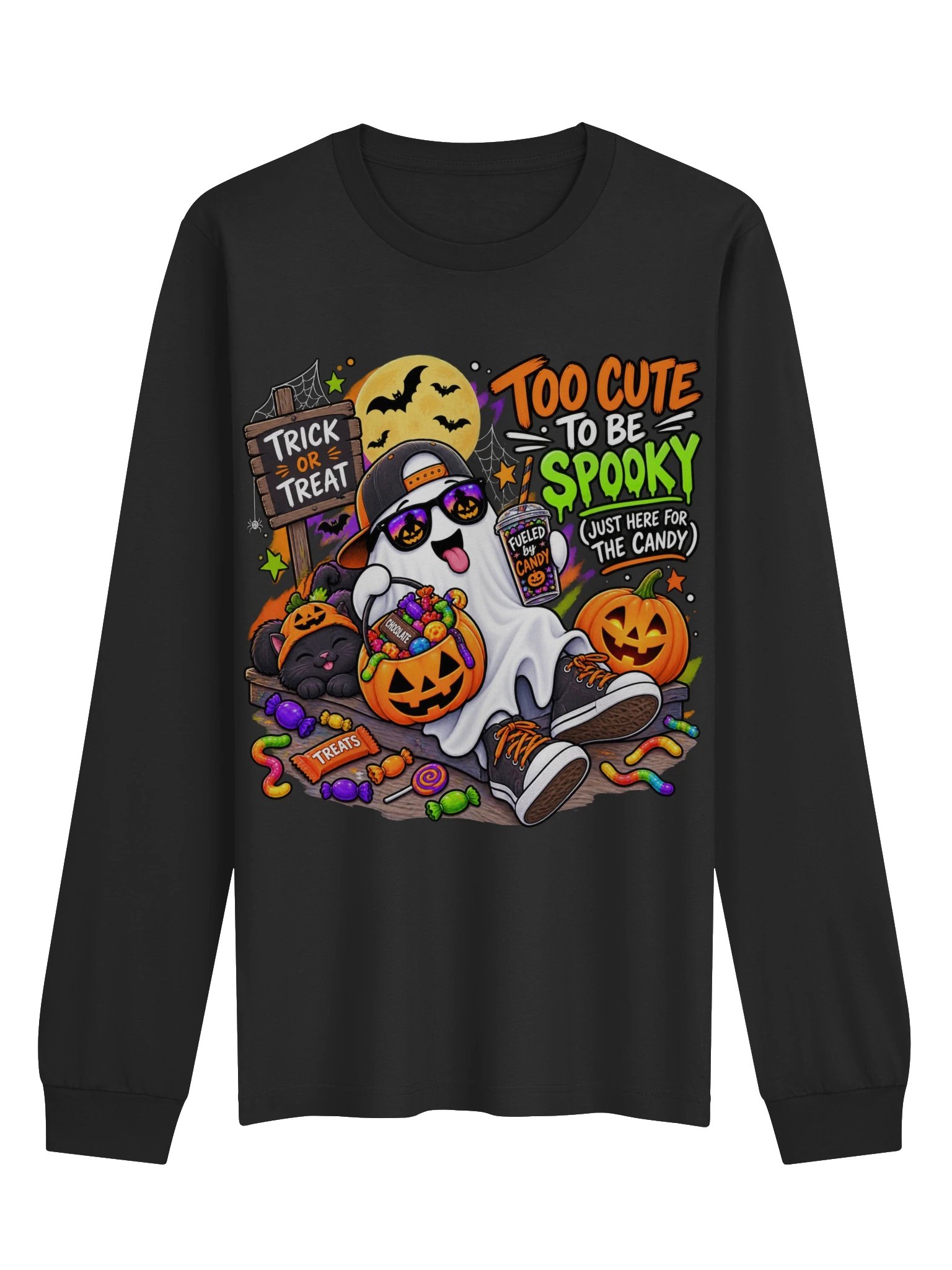 Too Cute to be Spooky Long Sleeve Tee product image (1)