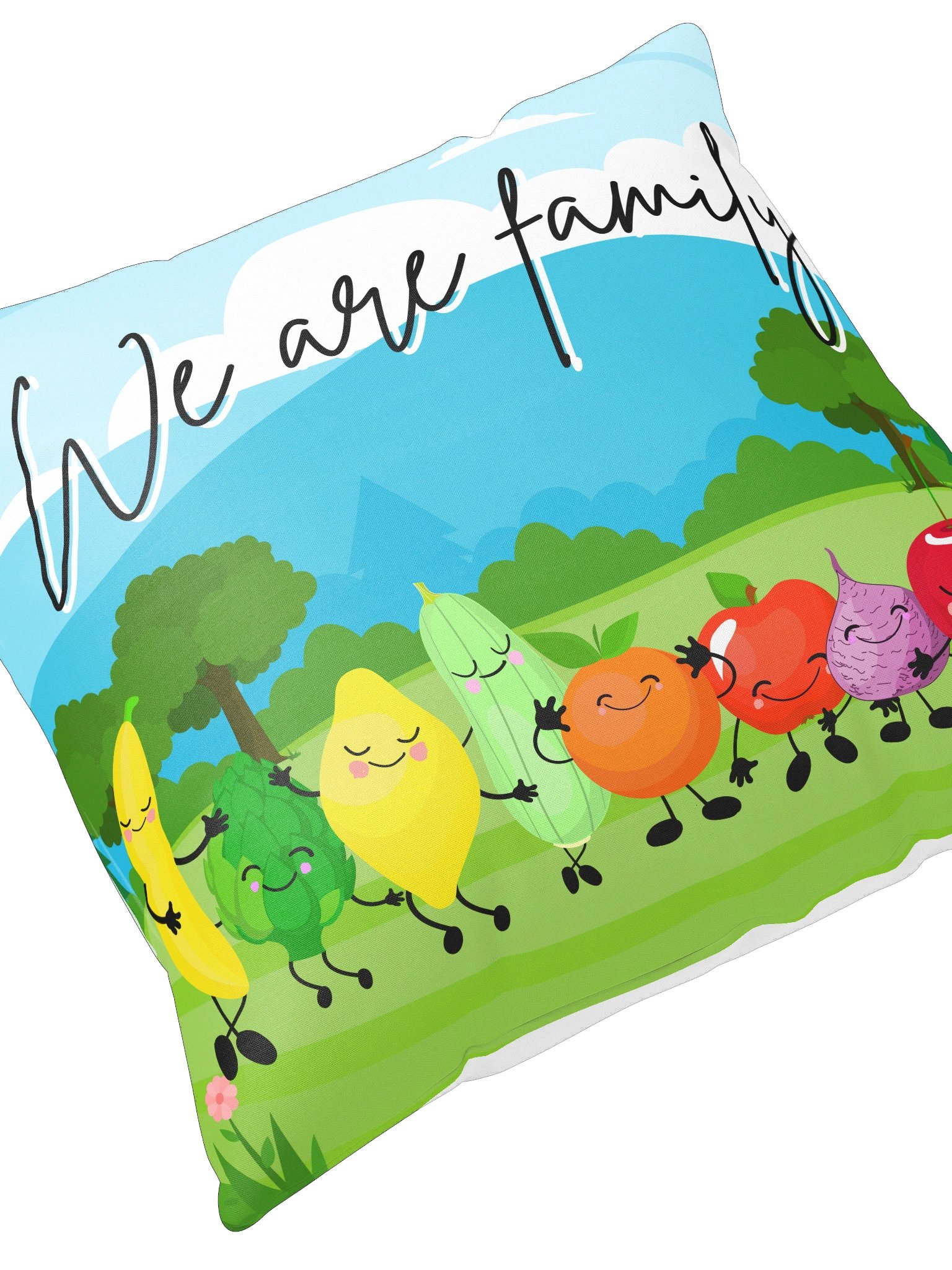 We are family Double-sided Winter and Summer Throw Pillow product image (3)