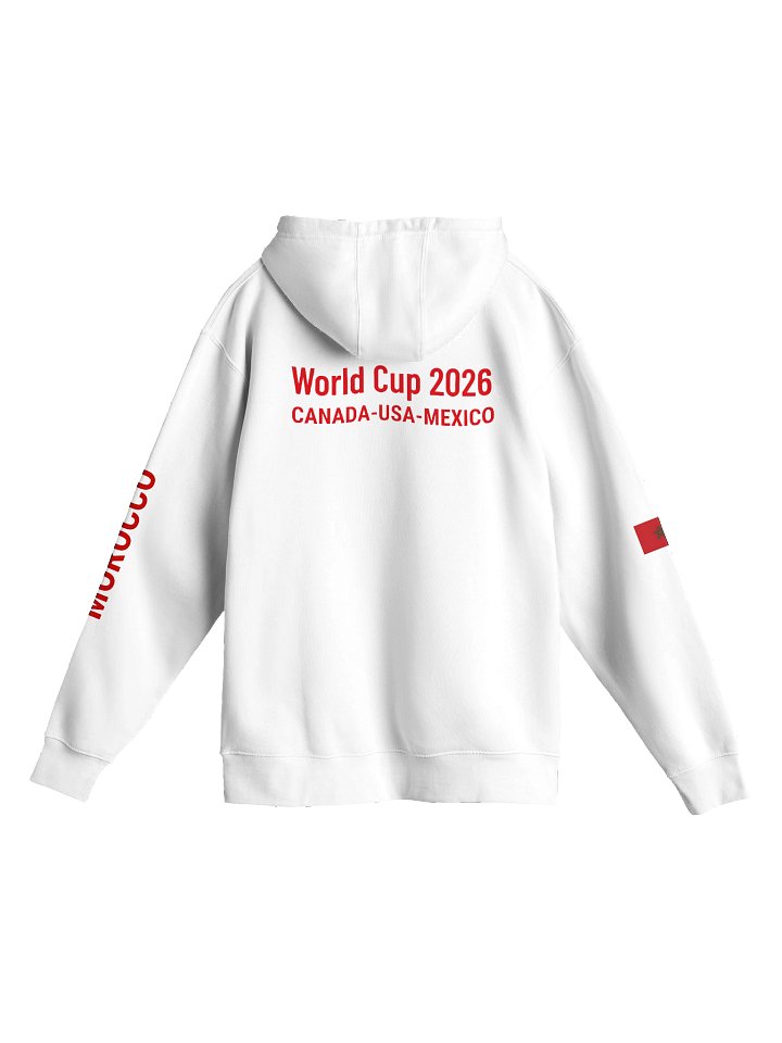 Morocco 2026 World Cup Flag Hoodie - Premium Fleece Pullover - Unisex Hoodie product image (9)