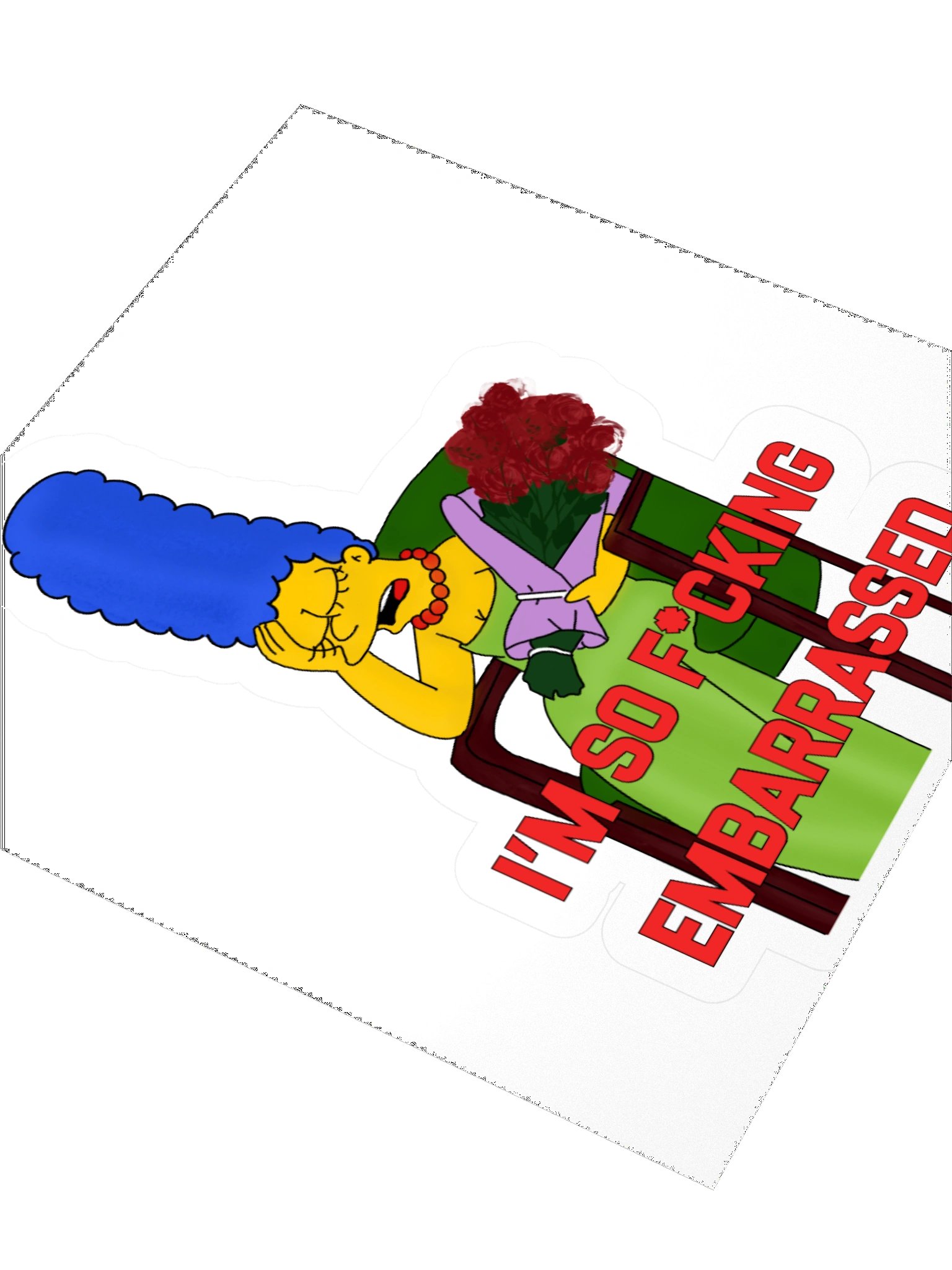 F*cking Embarrassed Kiss Cut Stickers product image (9)