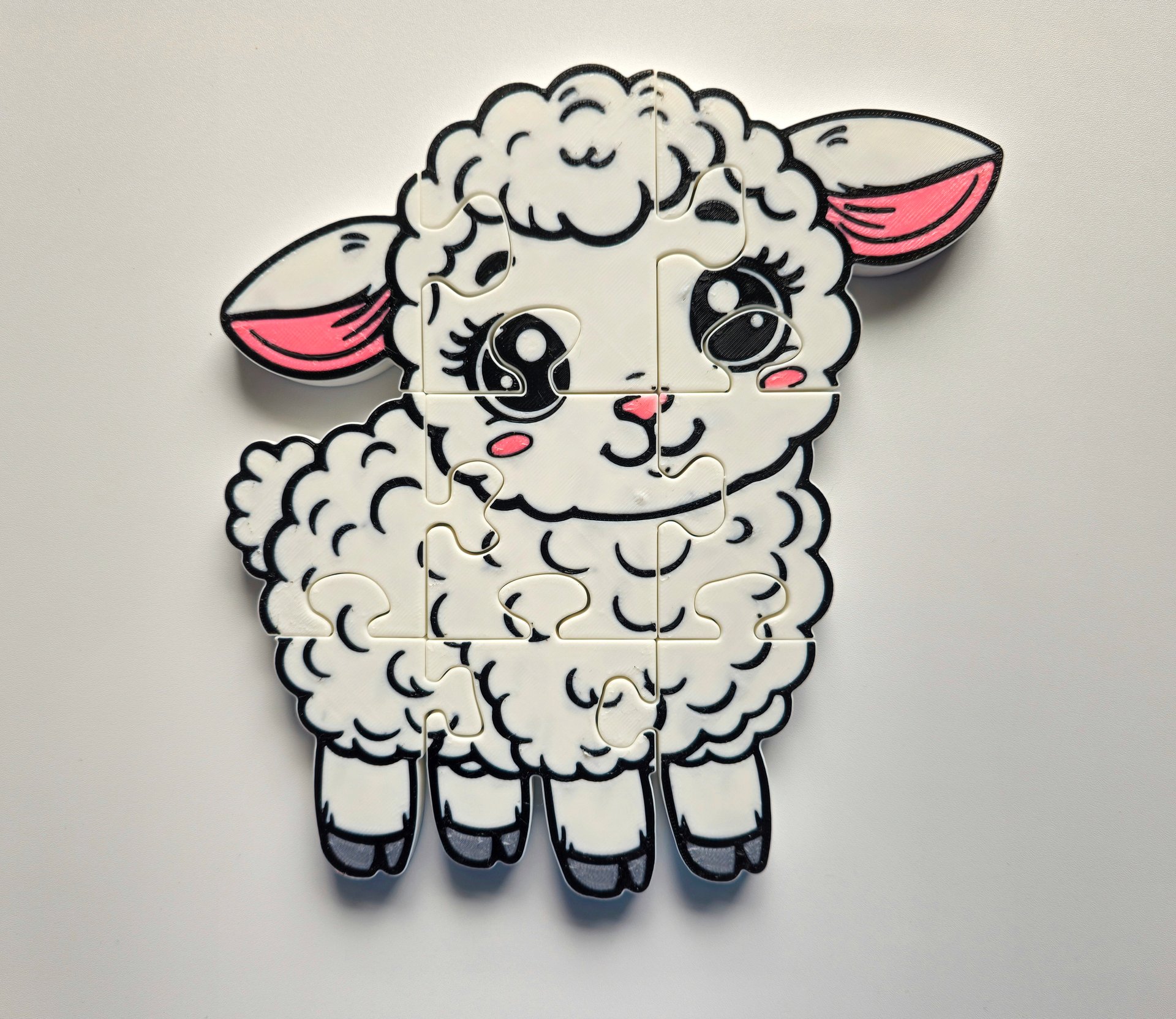 Lamb 3D Printed Jigsaw Puzzle – A Woolly Fun Challenge for Kids! product image (1)