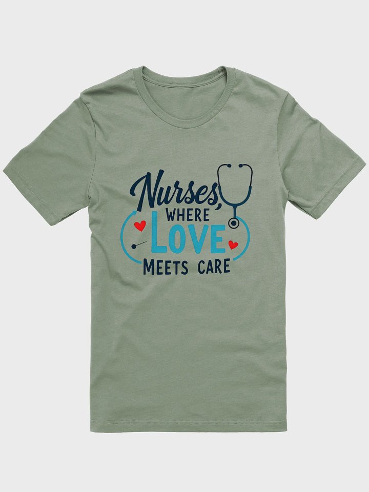 Love Meets Care Nurses T-Shirt product image (2)