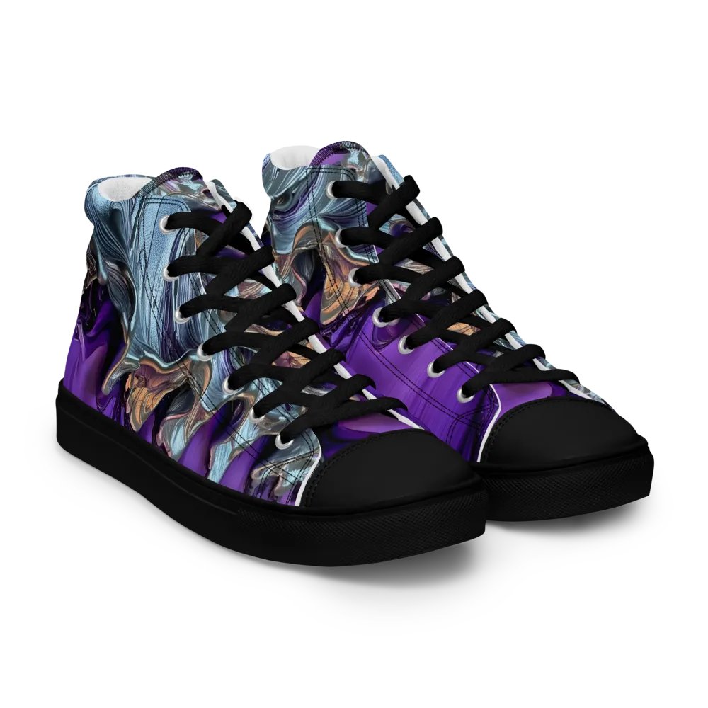 Women's Purple Metallic Fusion High Tops product image (10)