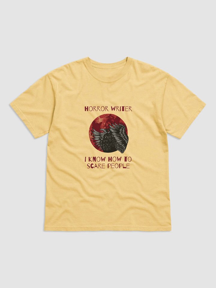 Horror Writer. I Know How to Scare People - Butter Yellow t-shirt product image (1)