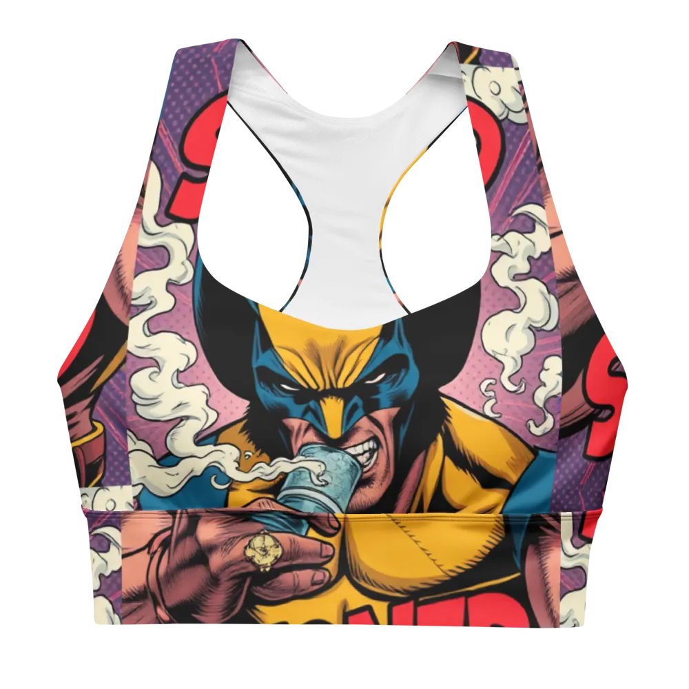 Comic Character Stoned All-Over Sports Bra product image (4)