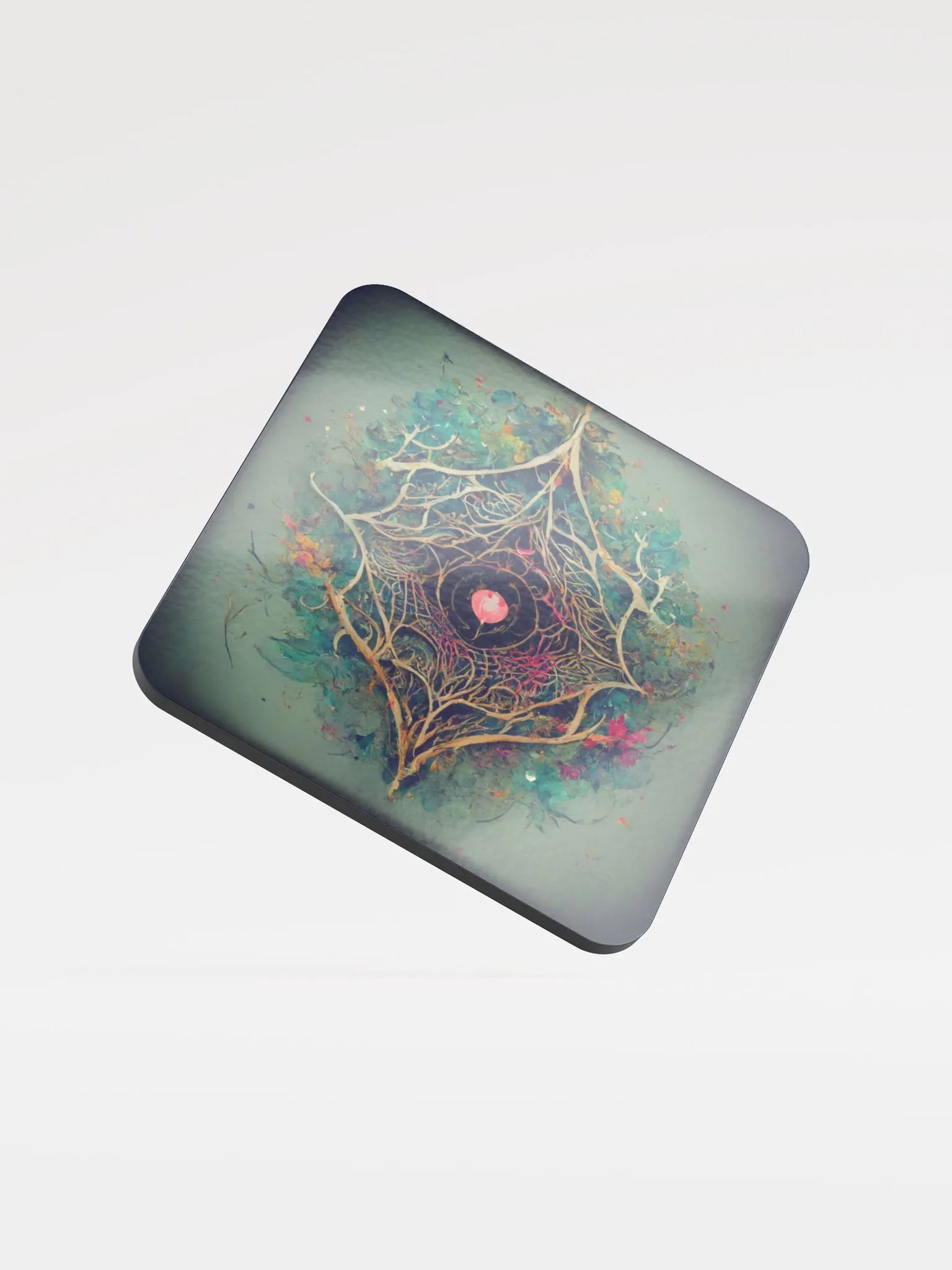 Vibrant Mandala Cork Coaster product image (1)