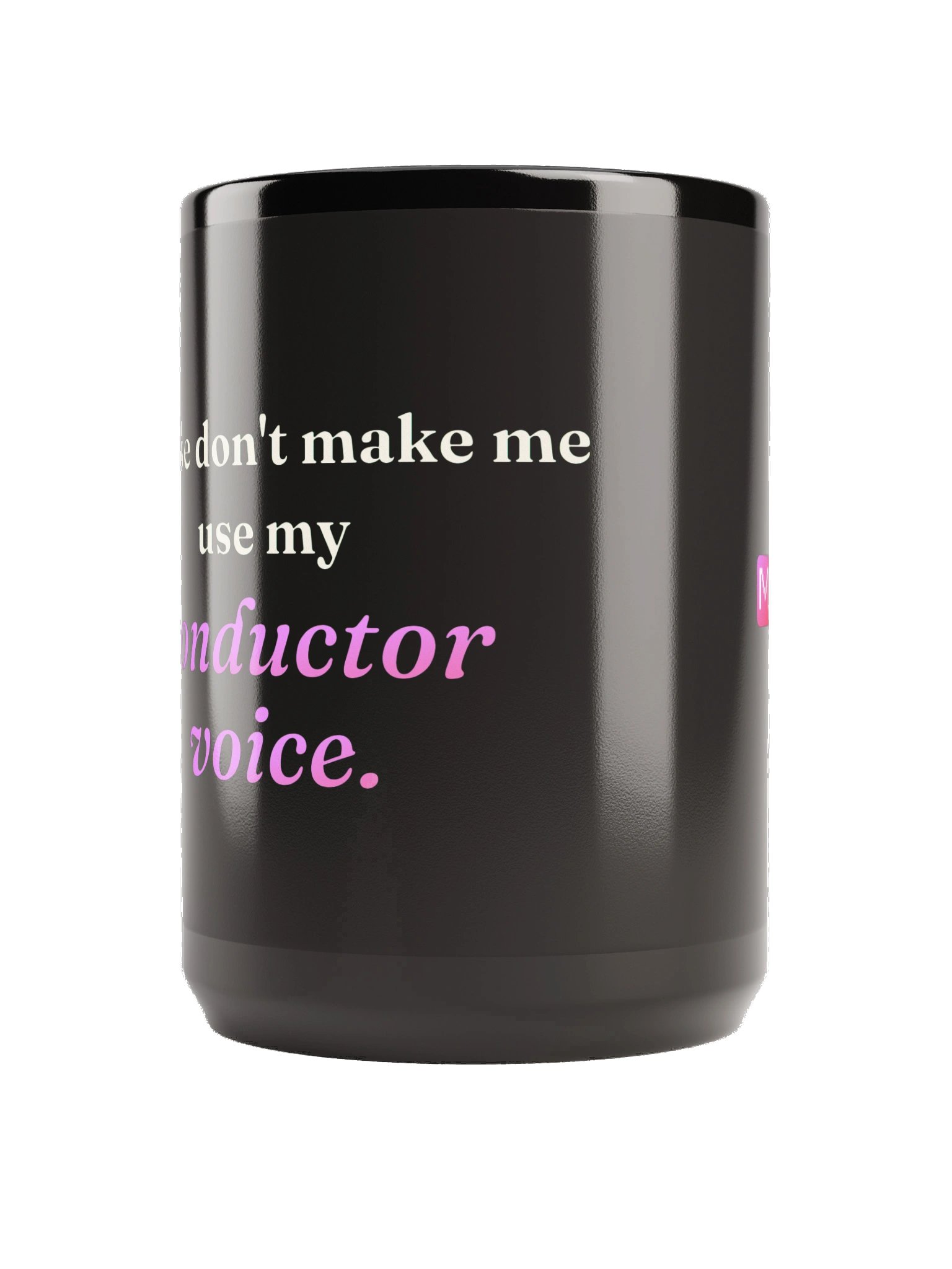 Conductor Voice Mug - Black product image (2)