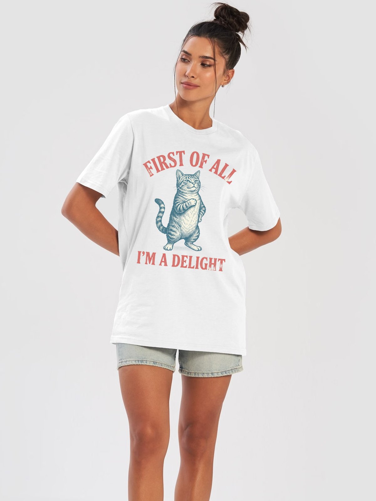 First of All, I’m a Delight Cat Under Armour® Athletic T-Shirt product image (1)