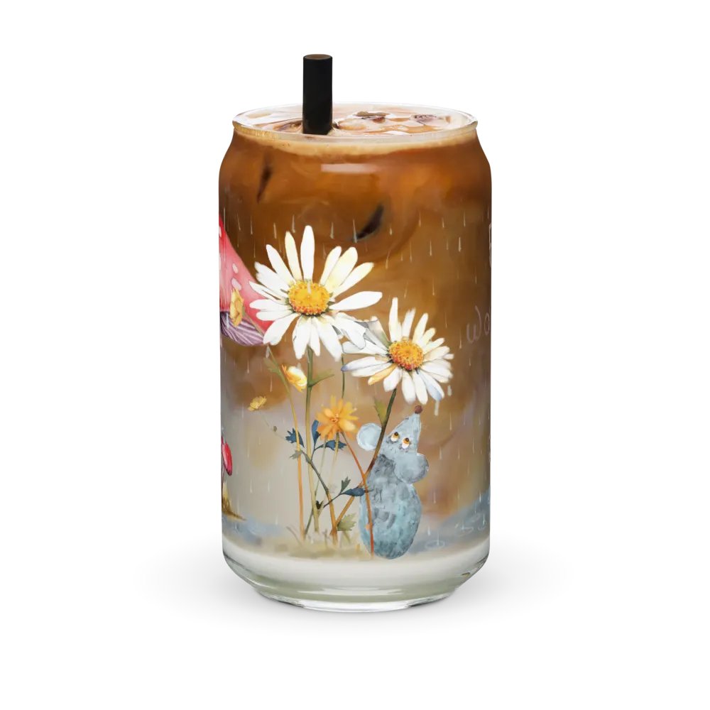 Passing Clouds: Weathering the Storm Glass Can | 16oz | Elegant Drinkware product image (6)