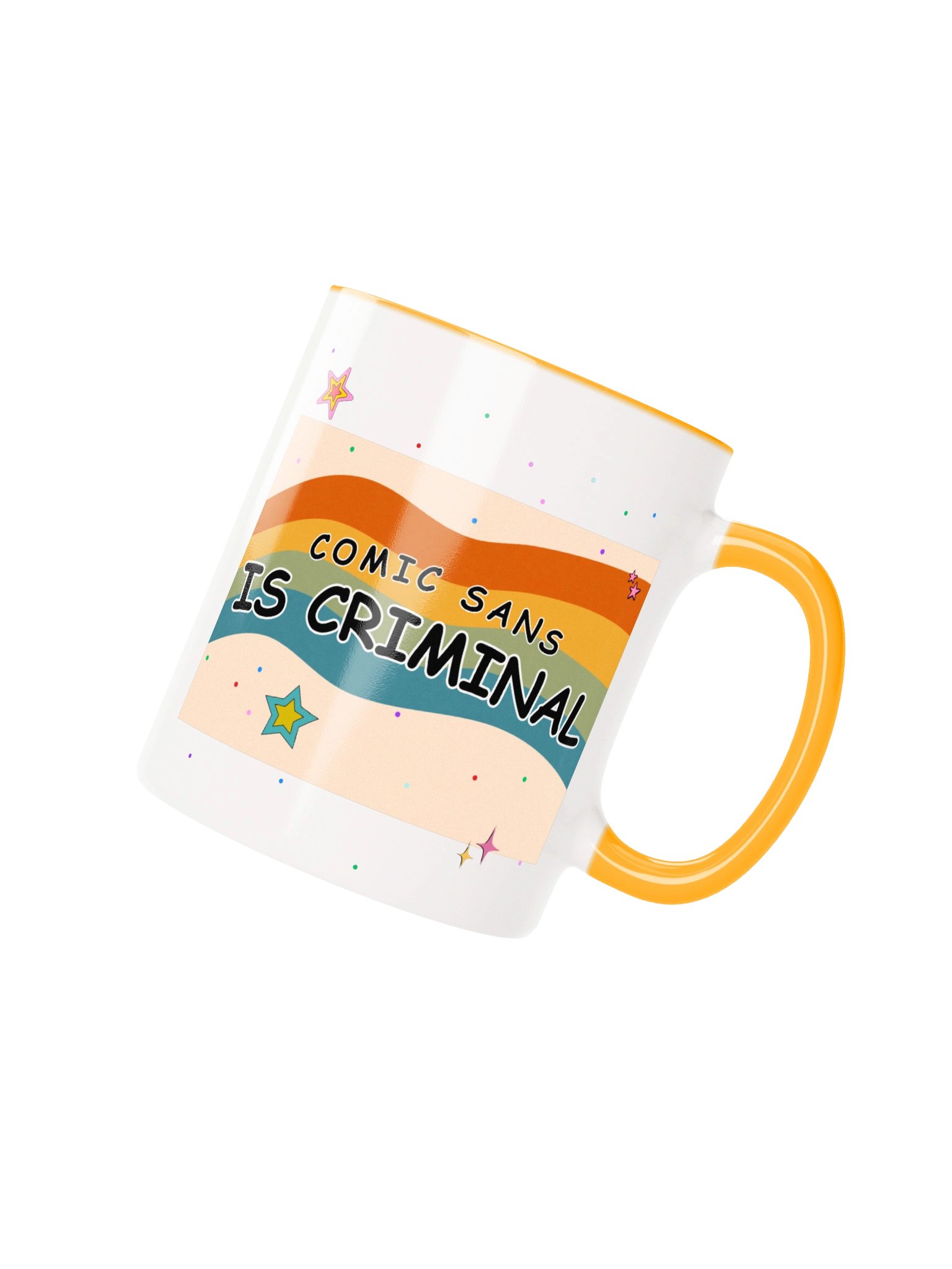 Comic Sans Is Criminal Rainbow Mug product image (3)