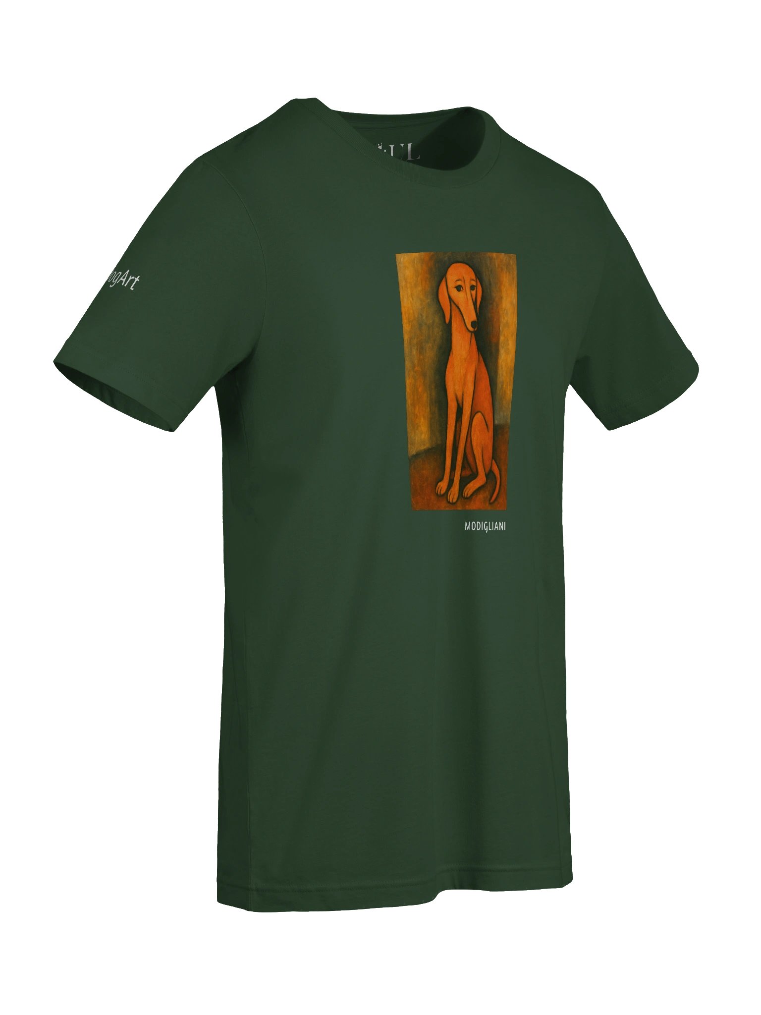 DOGART Unisex Jersey DOG T-Shirt - MODIGLIANI - Iconic Painting Reimagined with Dogs product image (84)