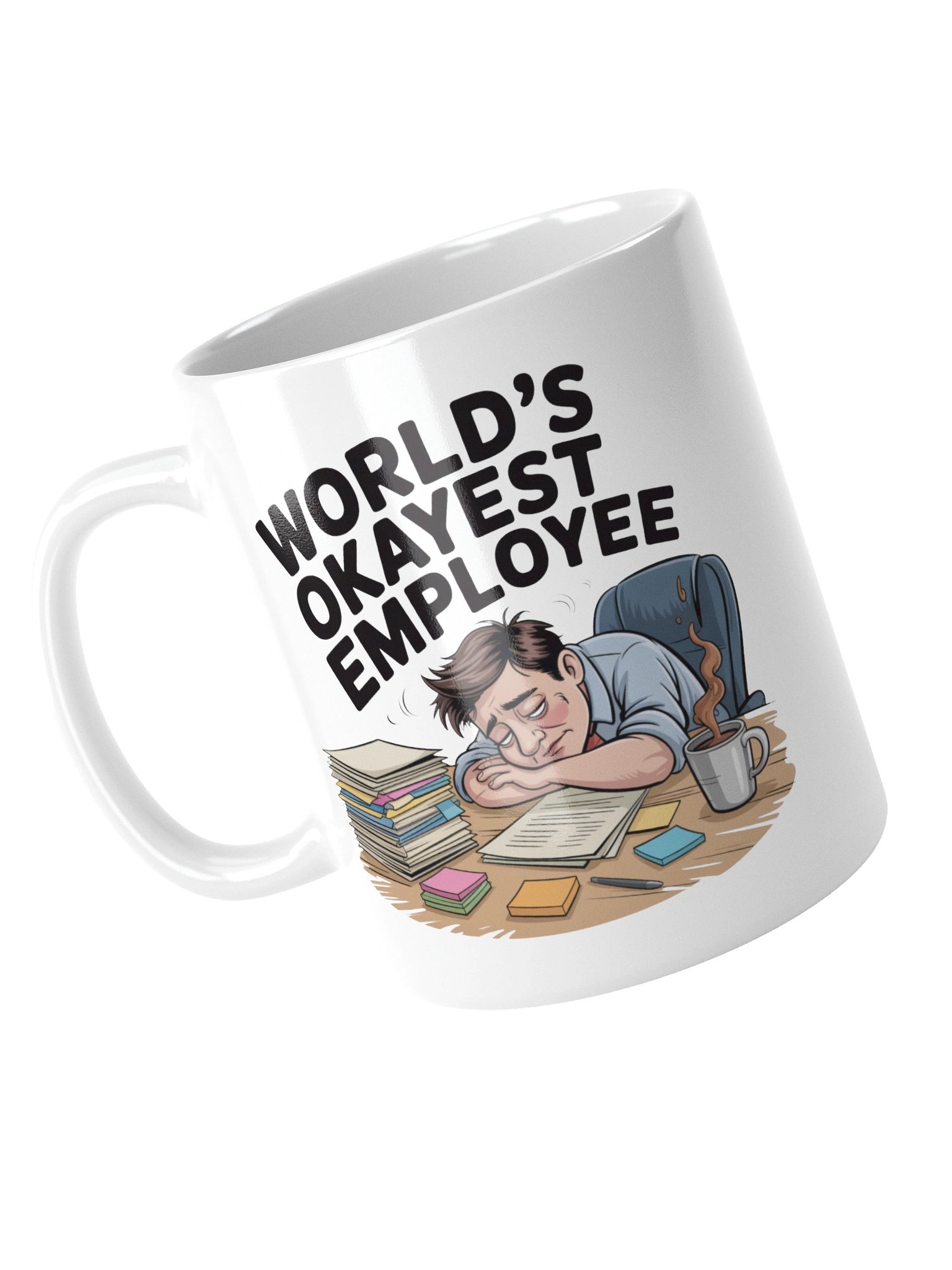 World’s Okayest Employee Funny Office Coffee Mug product image (14)