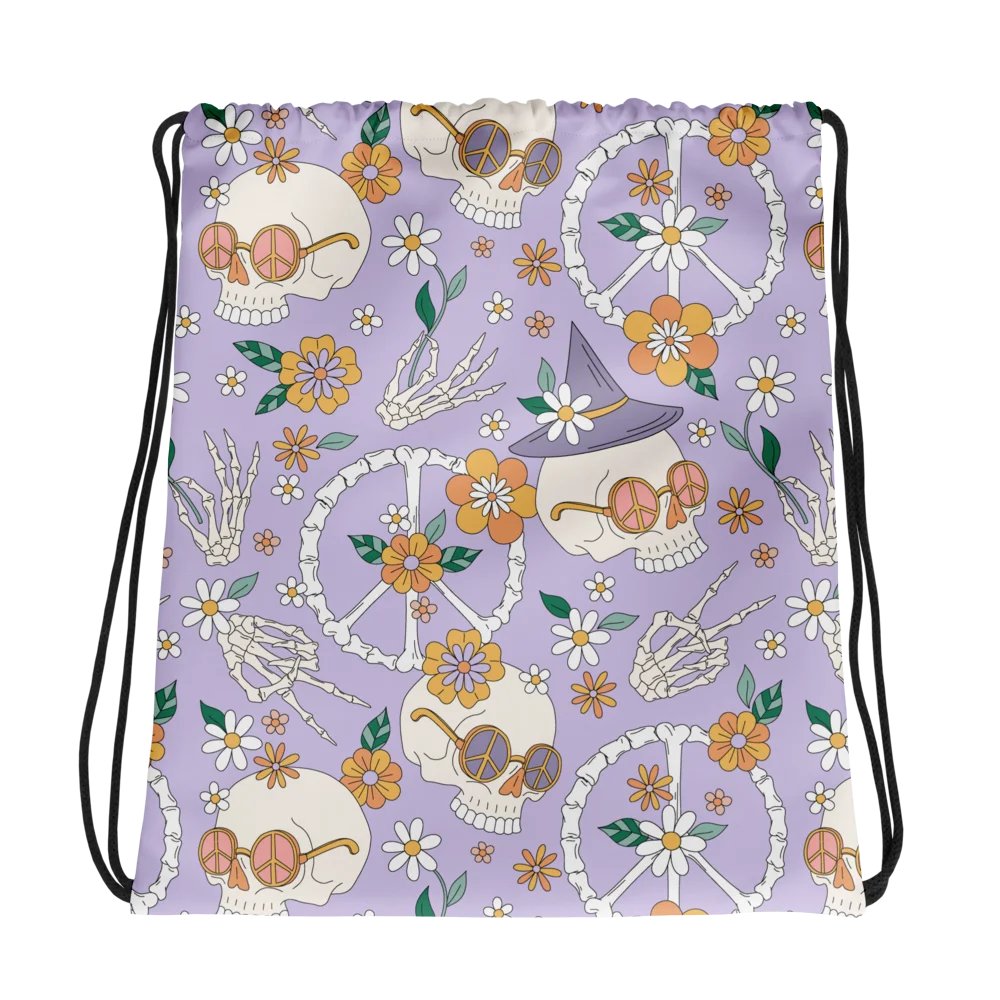 Groovy Bones Drawstring Bag product image (1)