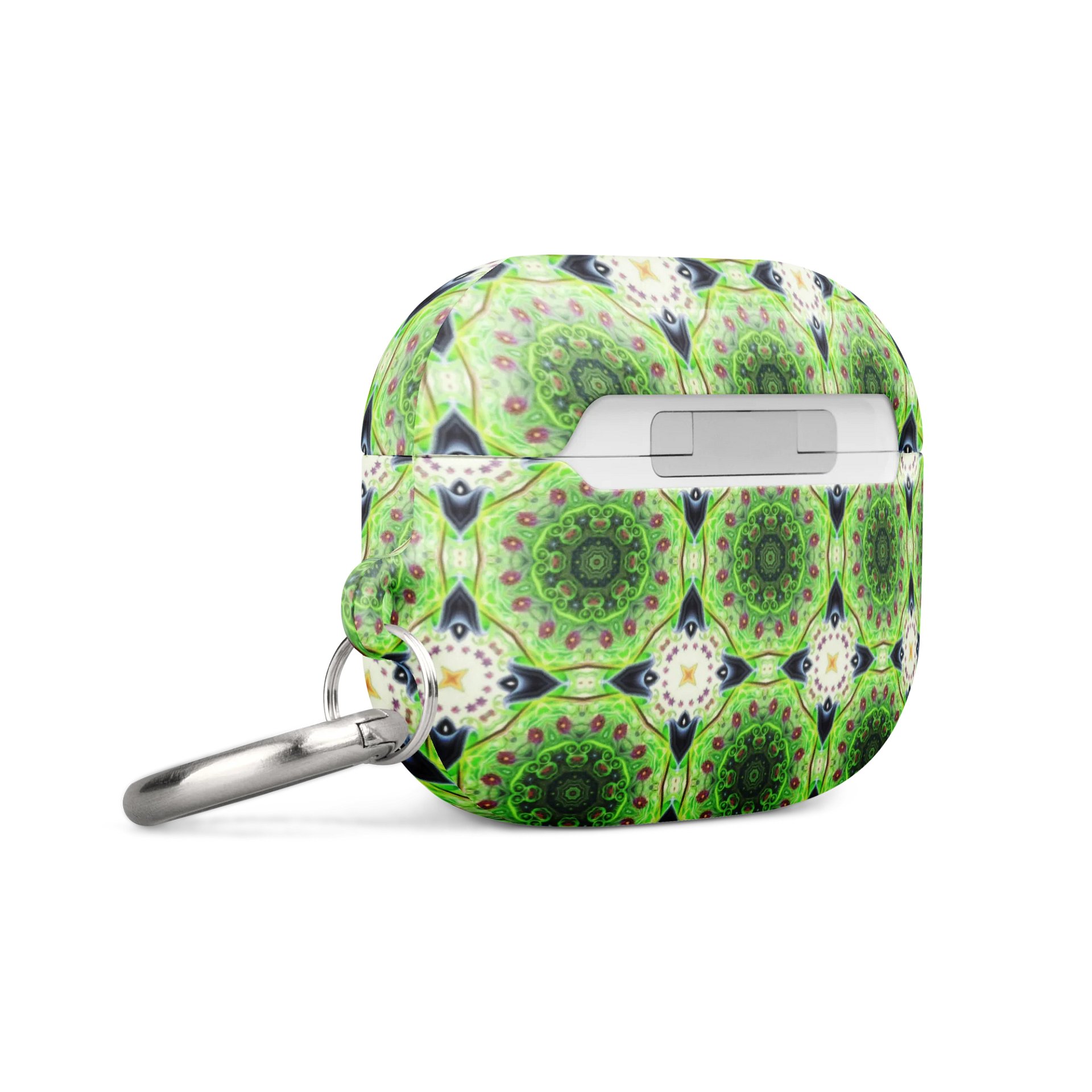Kaleidoscope Green Grid All-Over Print AirPods® Case product image (19)