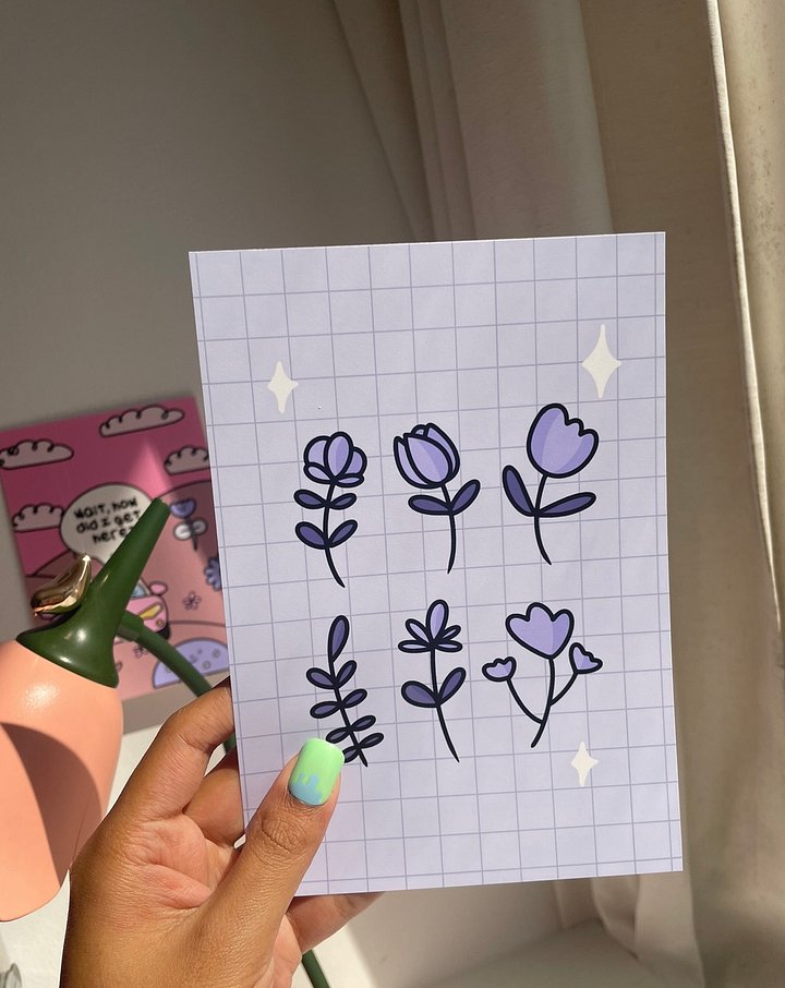 Purple Flowers Prints product image (2)