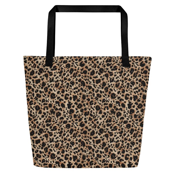Brown Leopard Pattern Tote Bag product image (1)