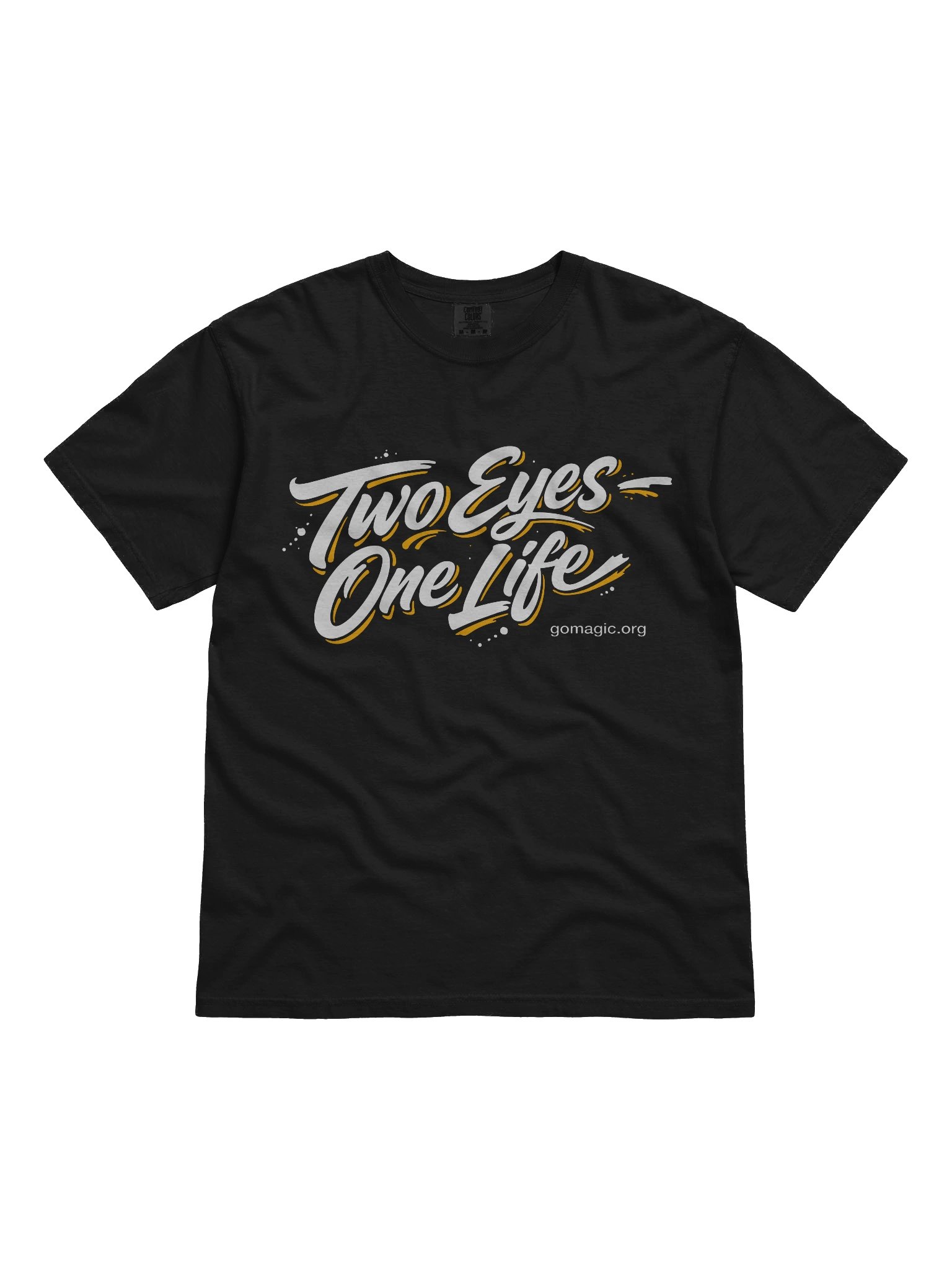 T-Shirt: Two Eyes, One Life (Lettering) product image (1)