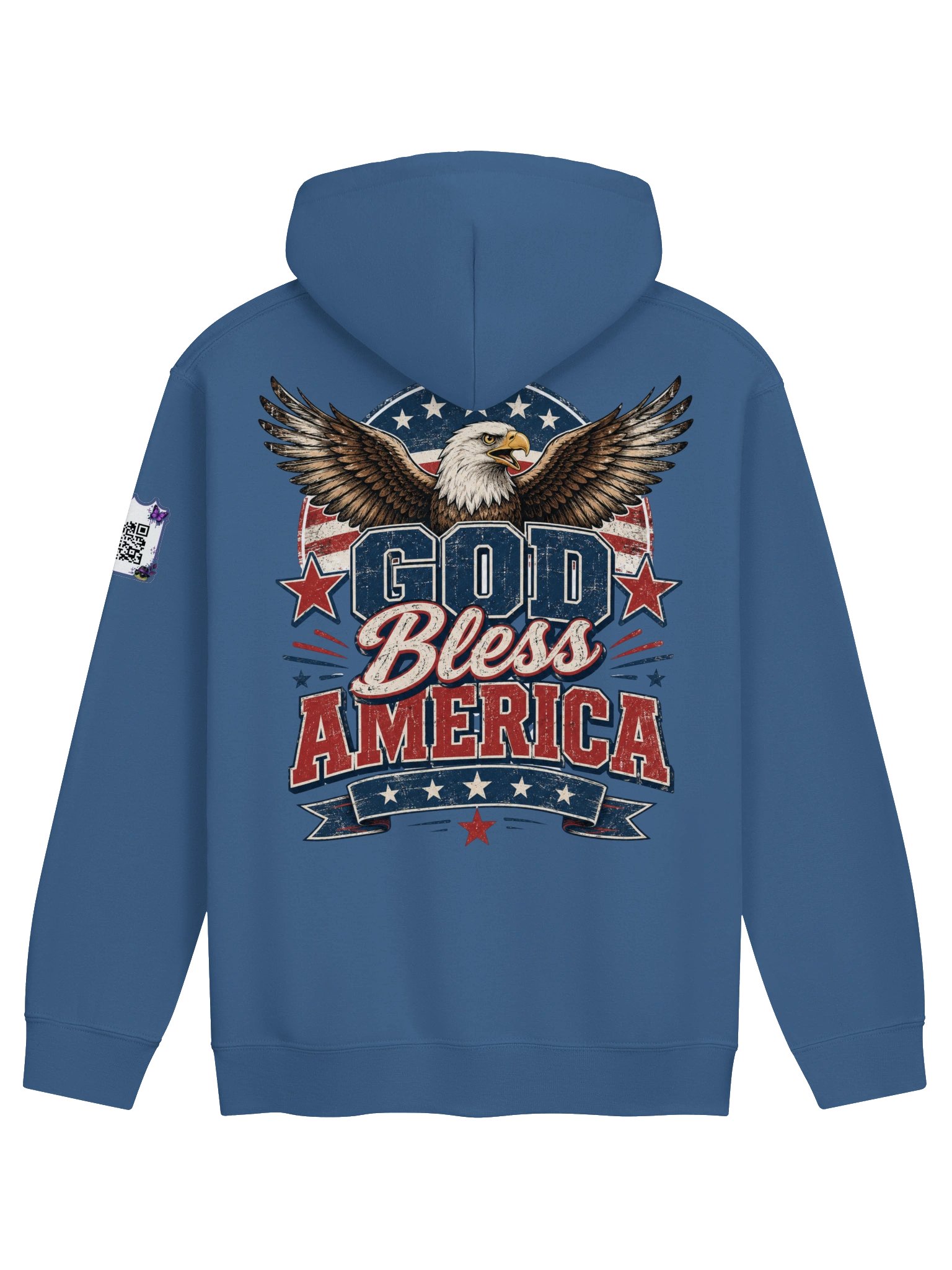 God Bless America (1) Hoodie w/QR product image (1)