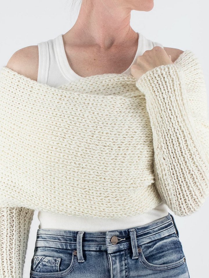 Squishiest Sweater Scarf Knitting Pattern - Wonderlights product image (1)