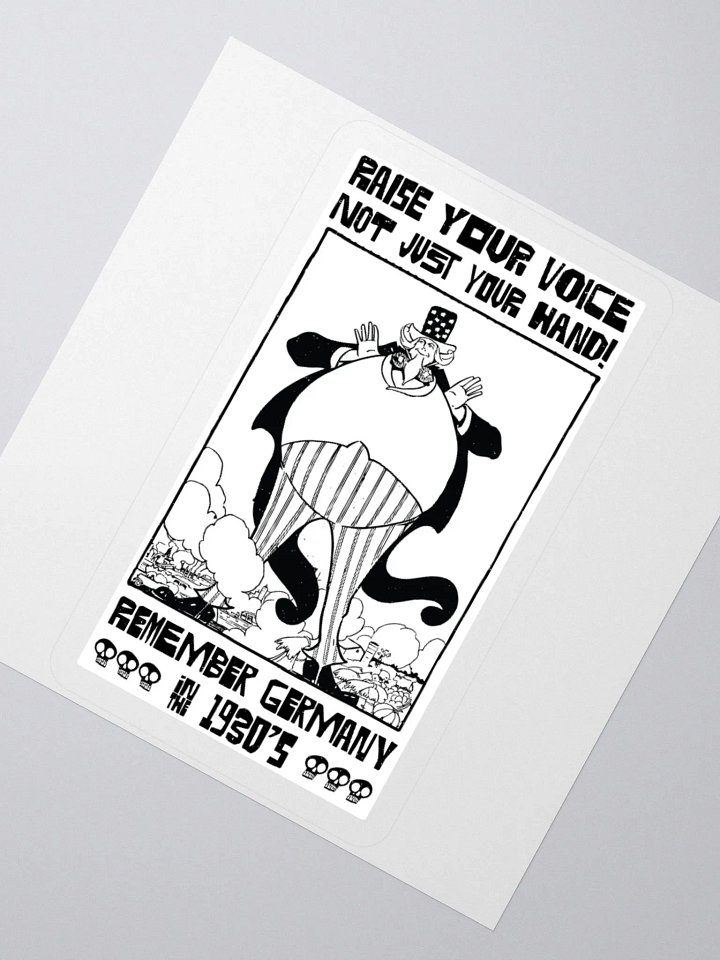 Raise Your Voice Not Your Hand Political Student Sticker product image (4)