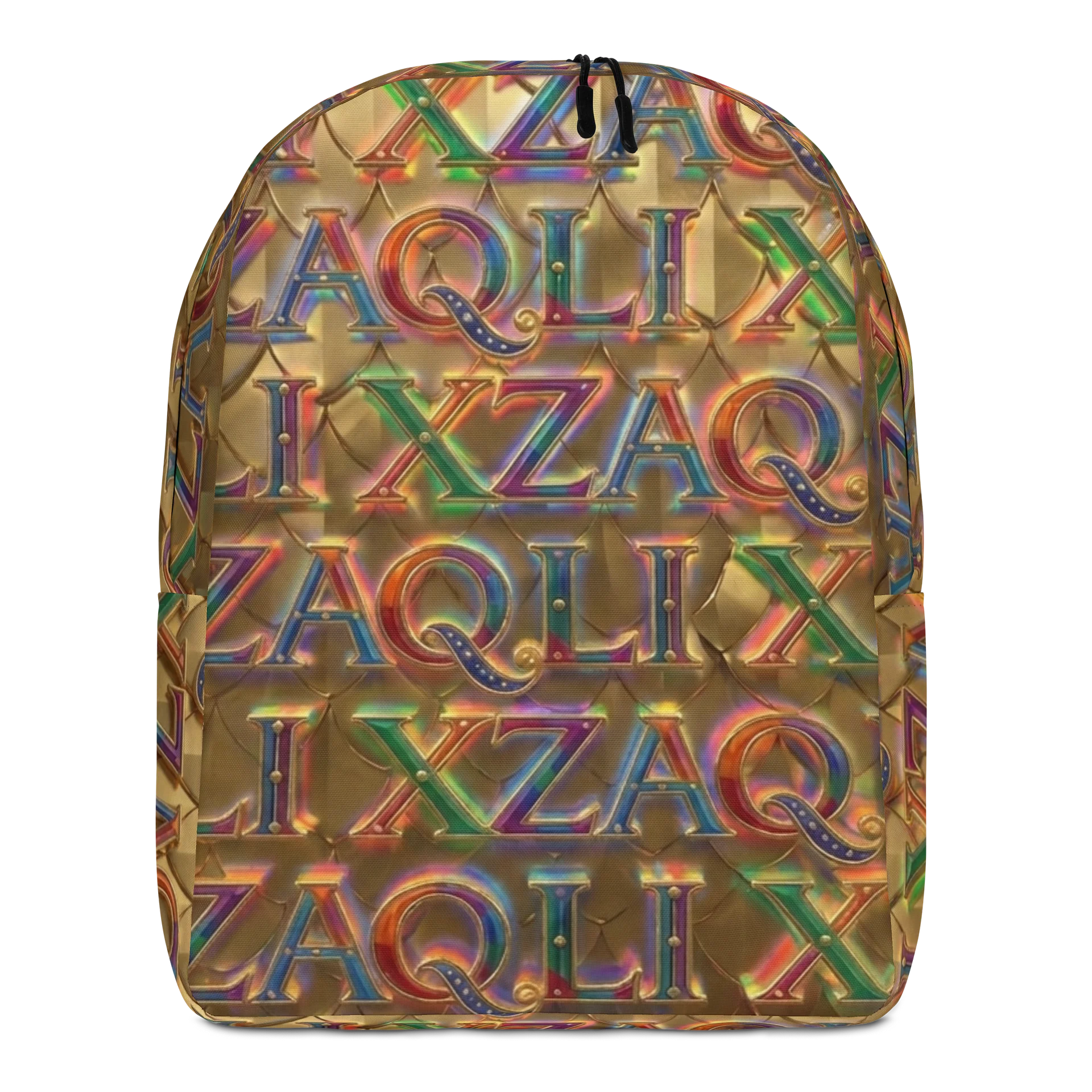 XZAQLI Liquid Gold Monogram Premium Commuter Backpack product image (1)
