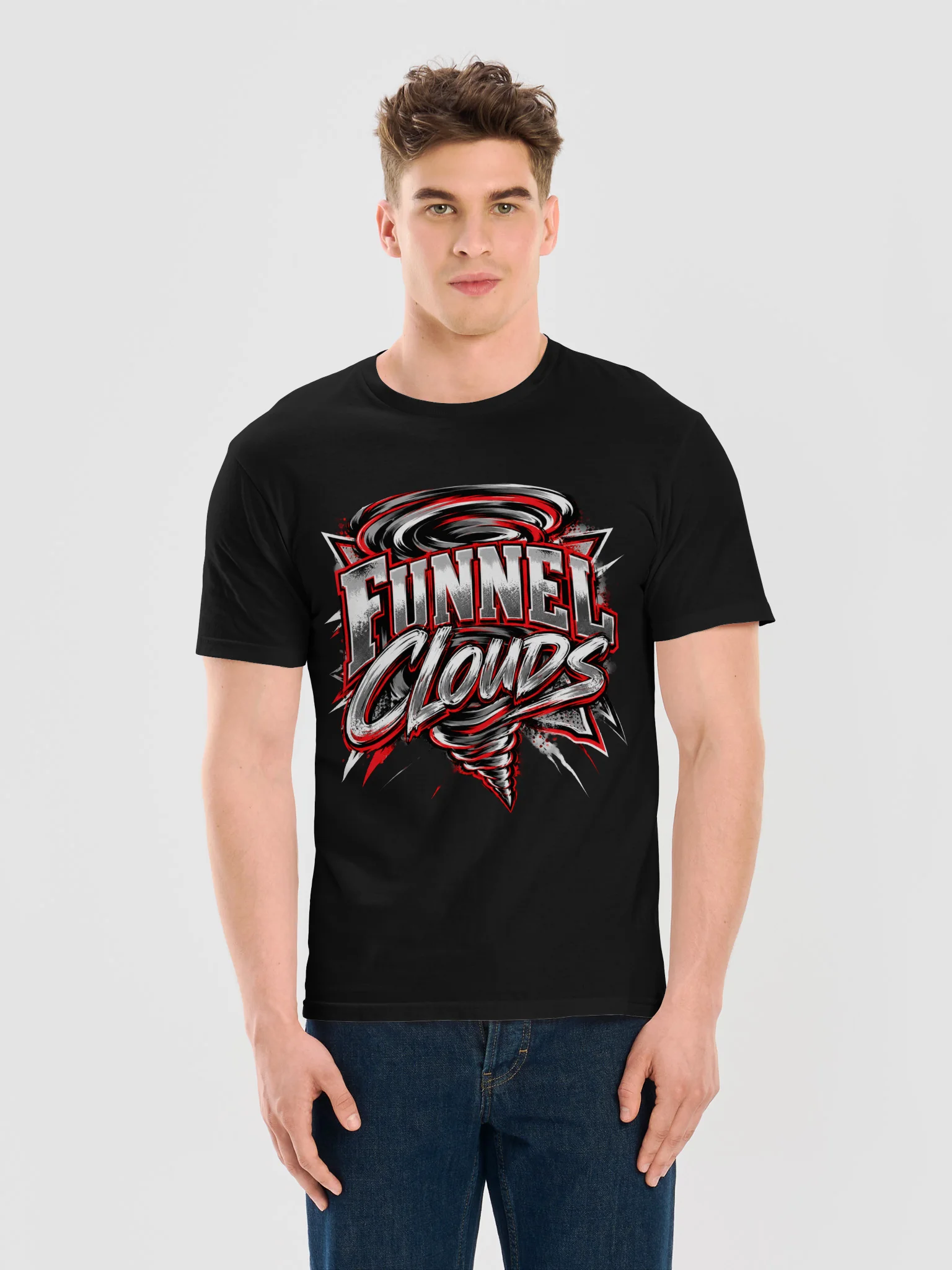 Oklahoma Twisters | Funnel Clouds Adult Tee product image (32)