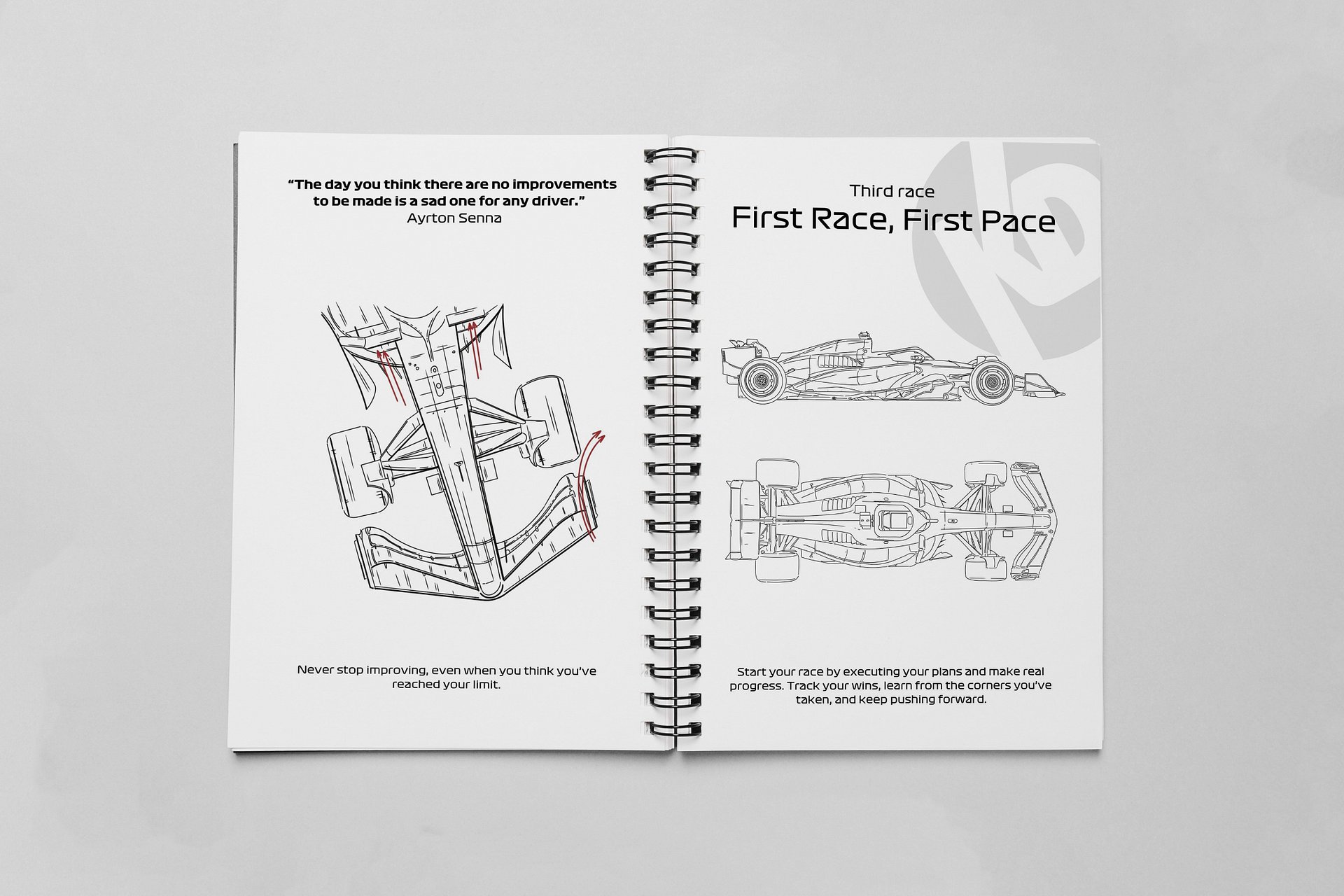 DIGITAL Champion's Formula-1 Planner, Formula 1 Not Dated Planner, Business planner, Budget planner, Diary Ferrari F1 gift, F1 stickers, F1 journal product image (5)