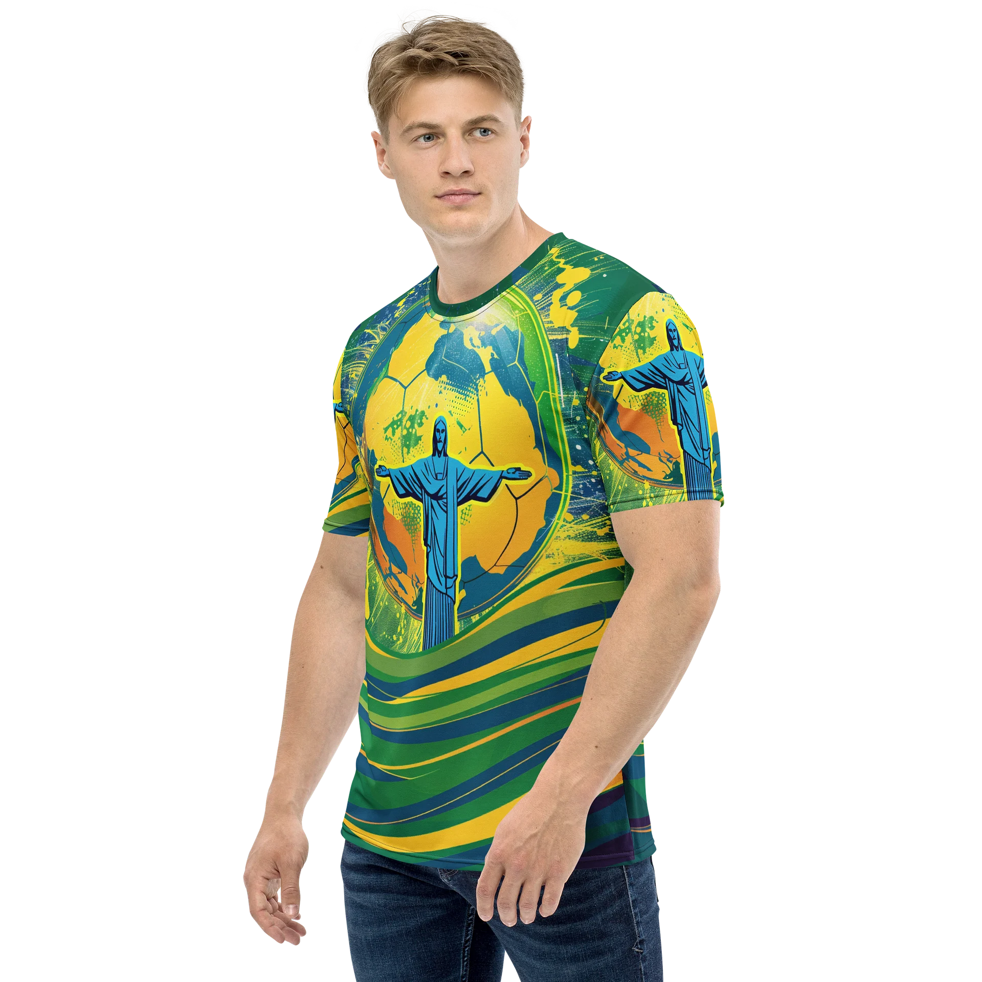 Brazil Fantasy Football Mens T shirt product image (7)