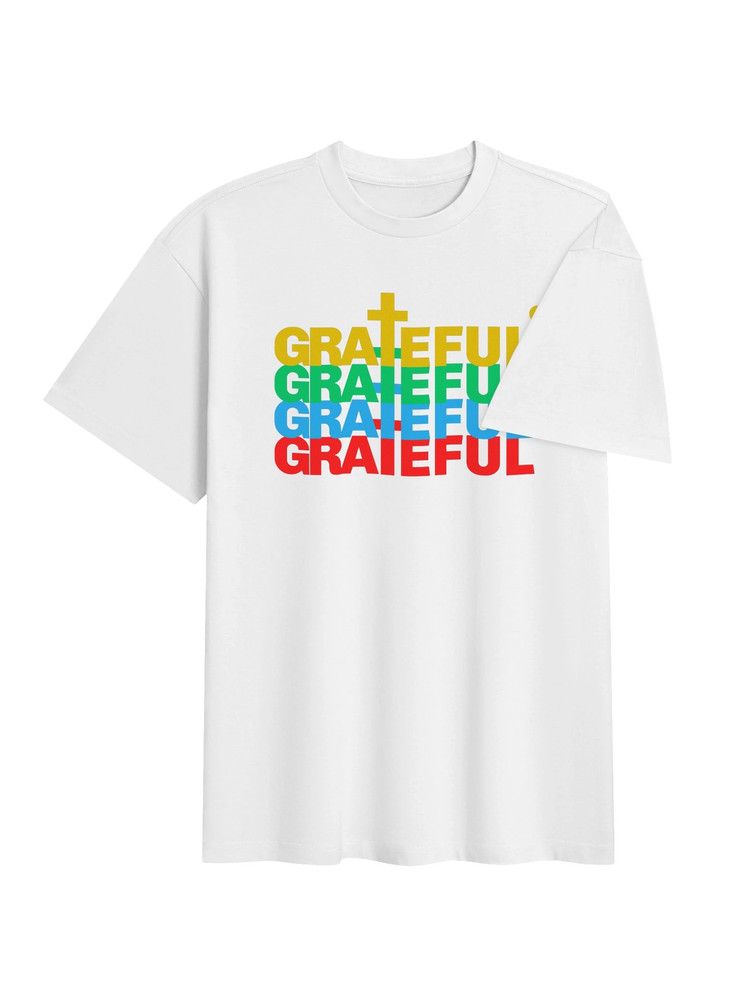 Grateful Boxy Tee (White) product image (4)