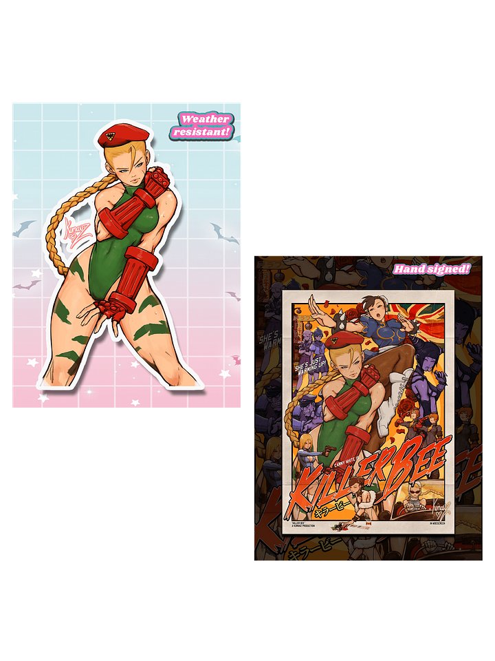 Killer Bee Signed Print + XL Sticker product image (1)