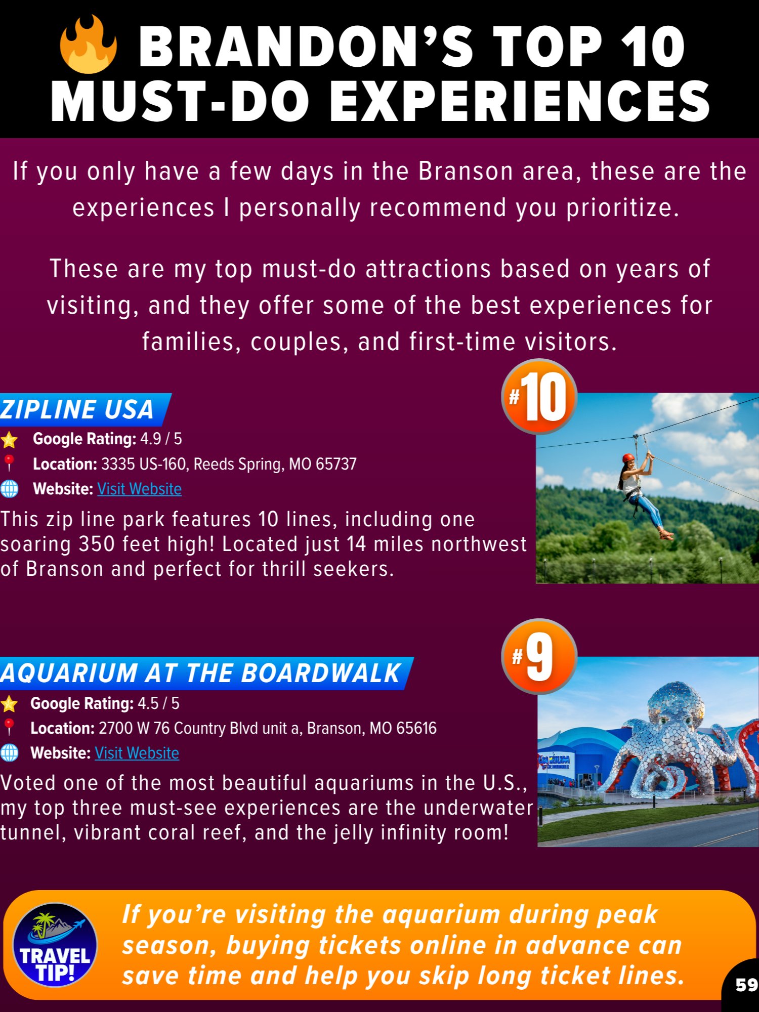 Branson Travel Guide 2026 | 72-Page Printable Digital PDF, Instant Download product image (5)