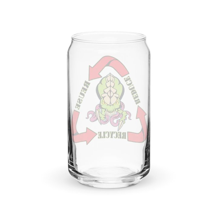 Biomass Reduce-Reuse-Recycle Can Shaped Glass product image (6)