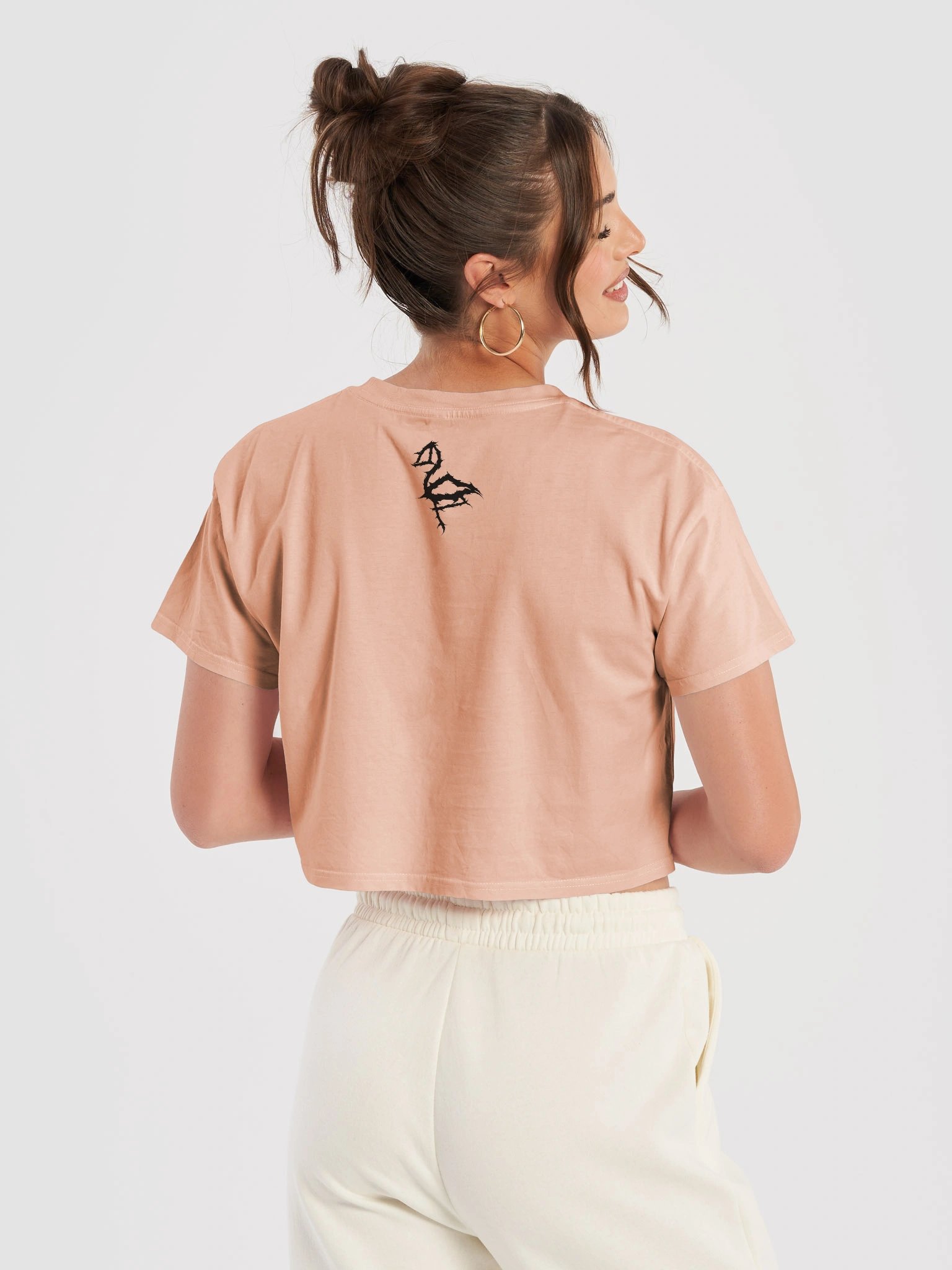 DEATH METAL Empathy is Power Crop Top (Lighter Colours) product image (6)