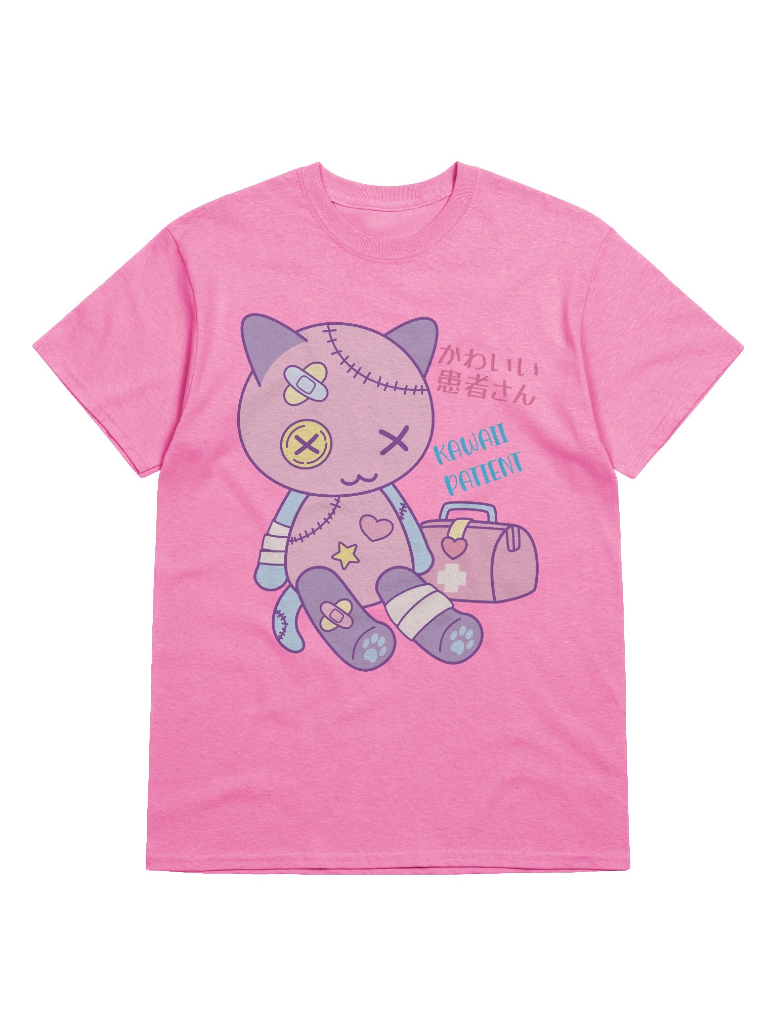 Kawaii Patient Toy Kitty - Unisex Adult Heavyweight T-shirt product image (1)