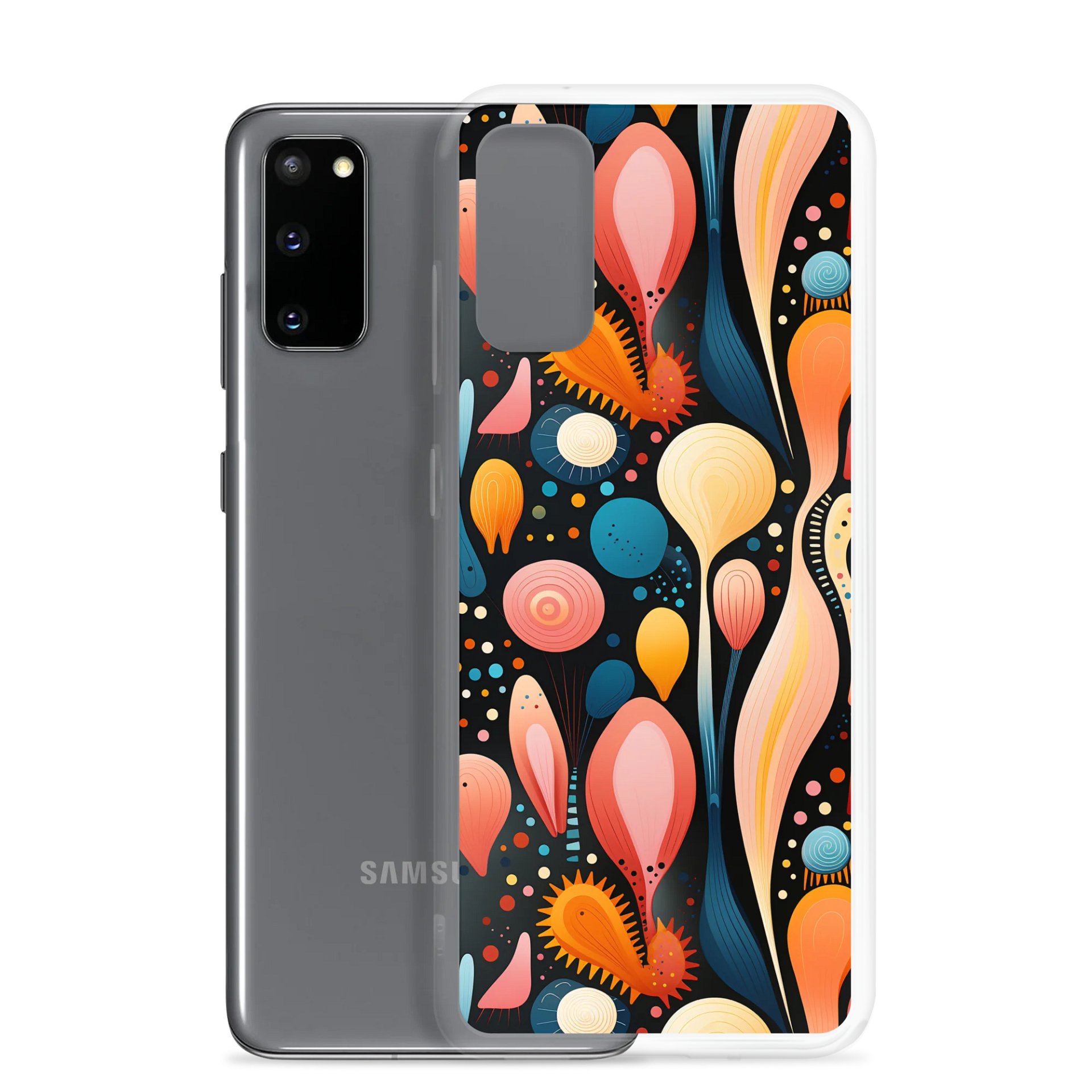 Cosmic Bloom Clear Samsung® S20 S21, S22, S23, S24, S25, Plus, Ultra Cases. product image (2)