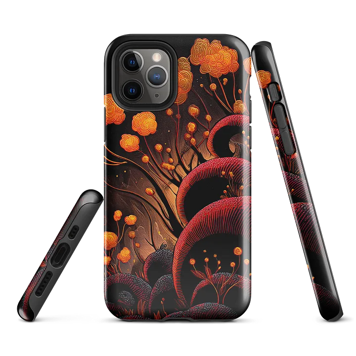 Golden Bloom iPhone Case – Ornate Organic Glow Design product image (1)