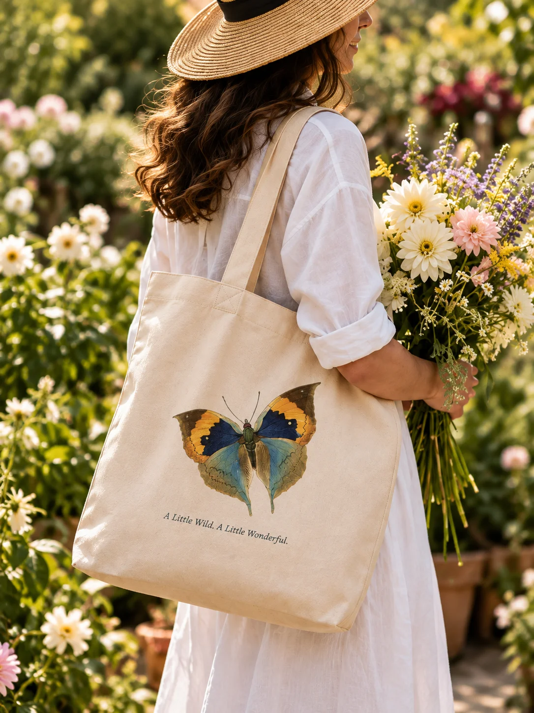 A Little Wild - Butterfly Tote Bag | Nature-Inspired Everyday Bag product image (1)