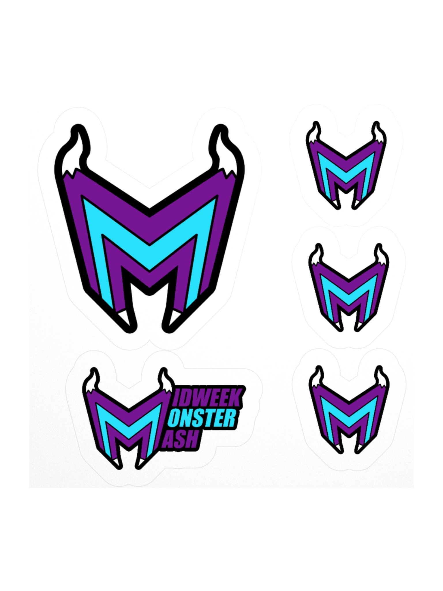 Midweek Monster Mash Emblem Sticker Sheet product image (2)