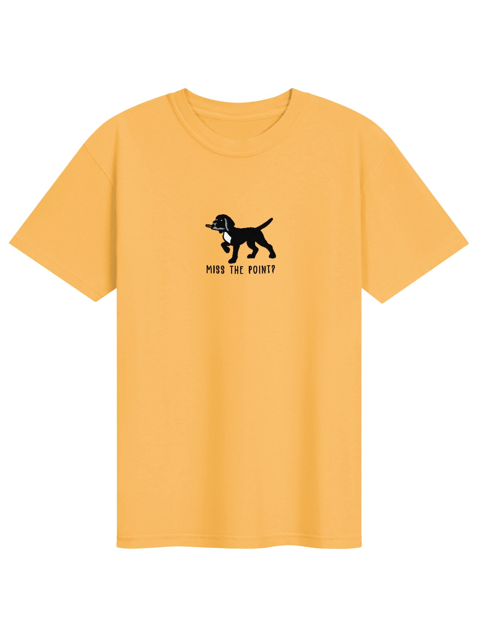Miss the Point? Funny Chibi-Style Embroidered T-Shirt for German Shorthaired Pointer(Black) Owners product image (73)