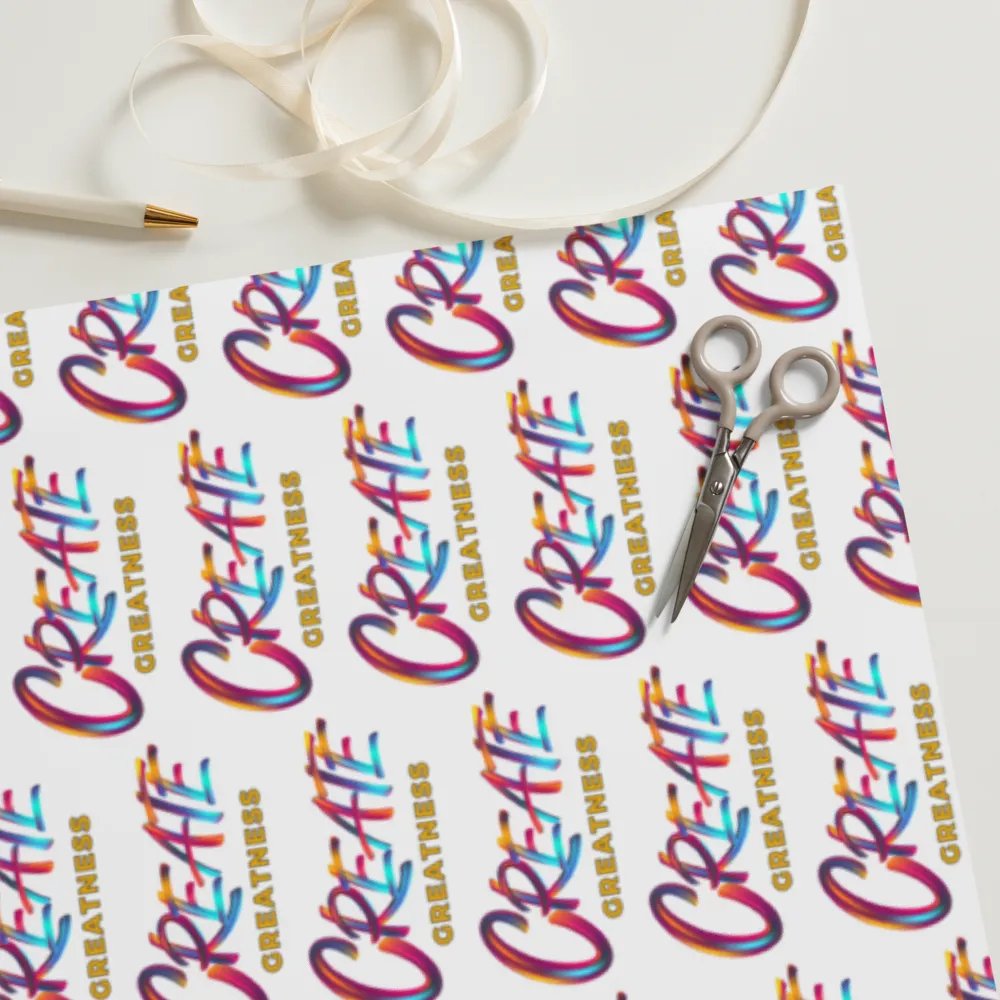 Create Greatness Wrapping Paper Set product image (12)