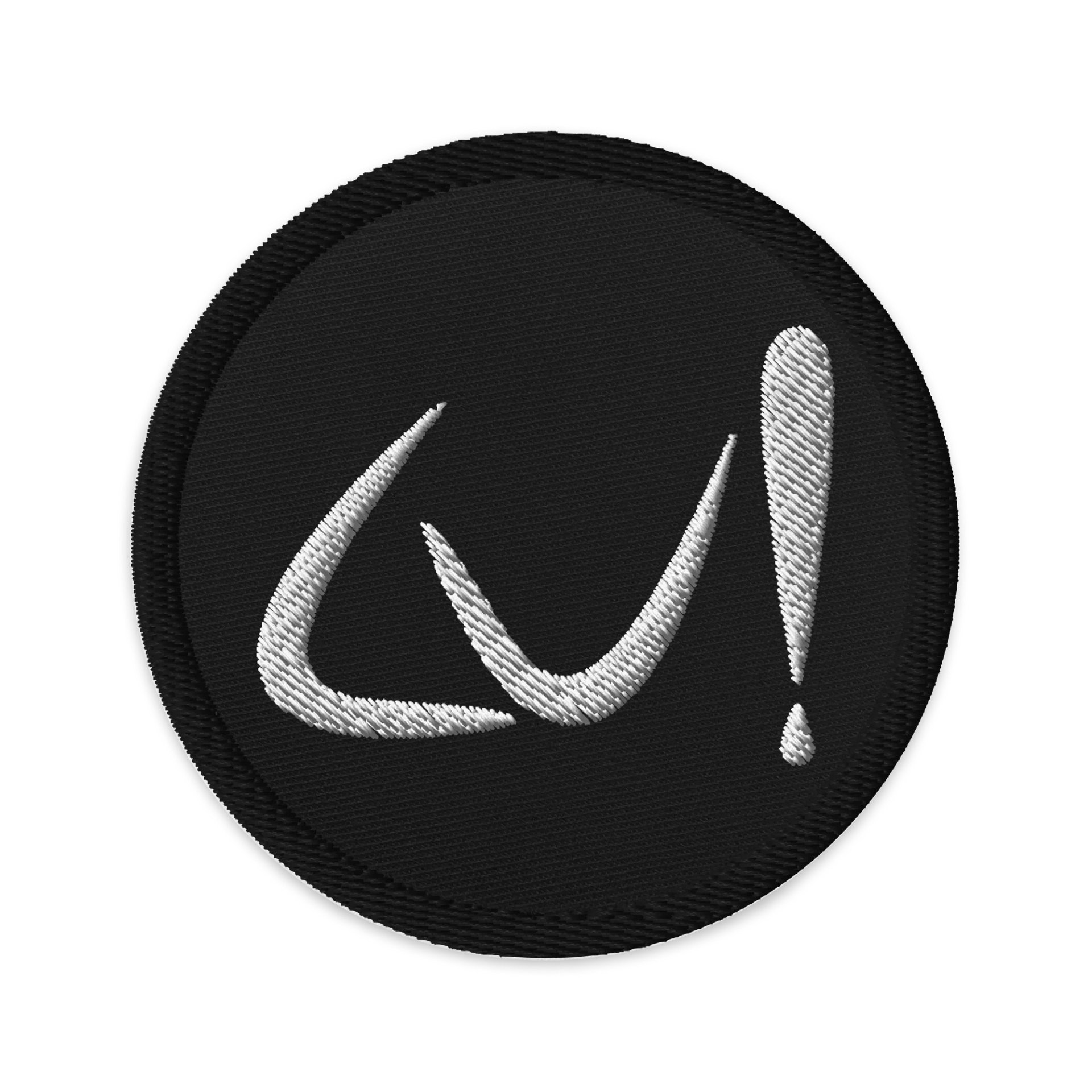 CU! Patch - White Stitched Logo On Black product image (1)