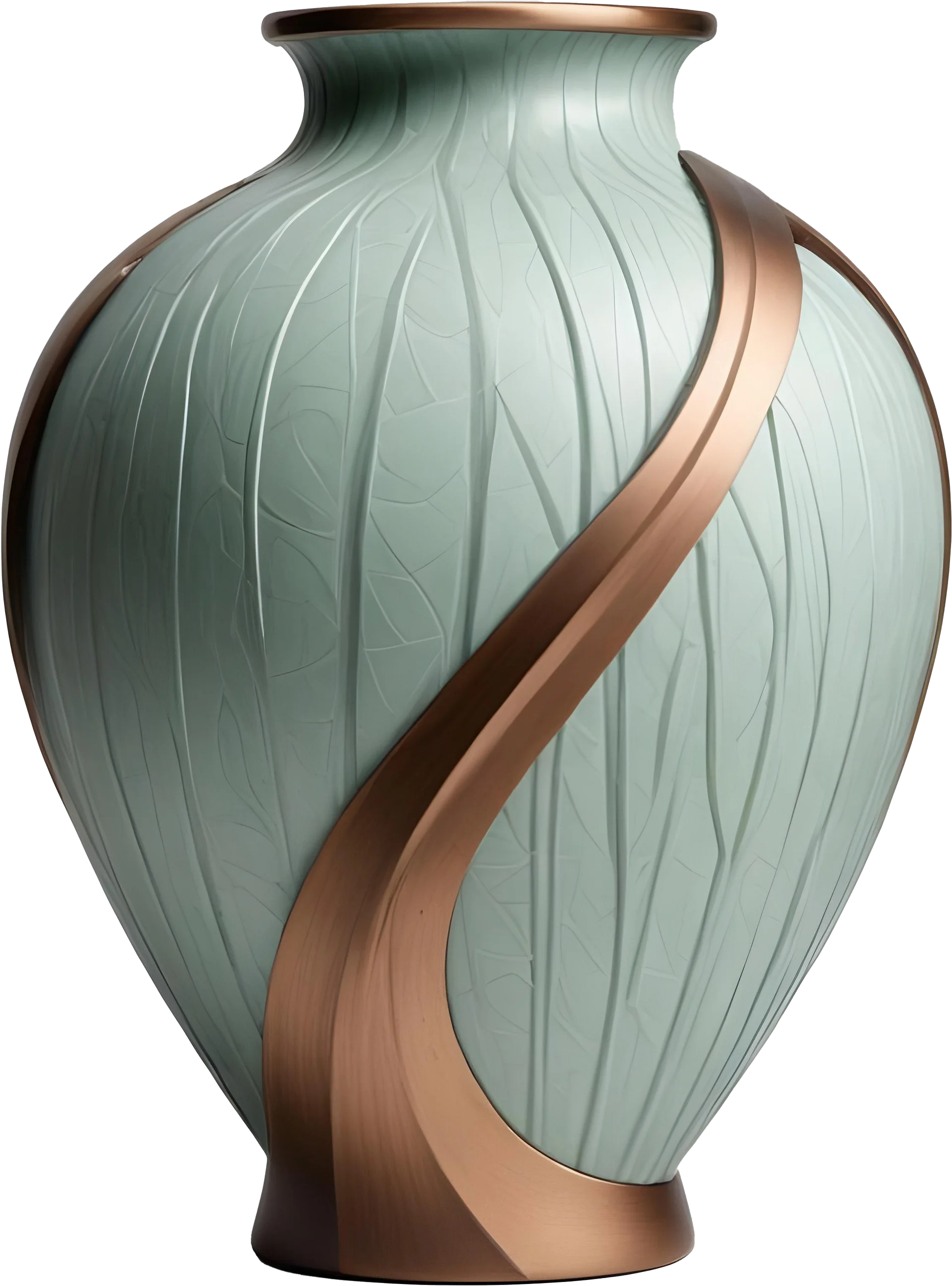 Gatsby Grace – Art Deco Ceramic Vase PNG product image (1)