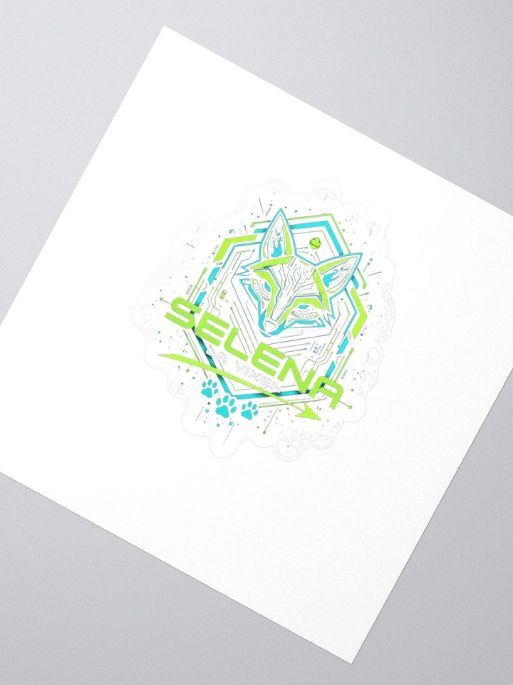 Neon Fox Circuitry Stickers product image (2)