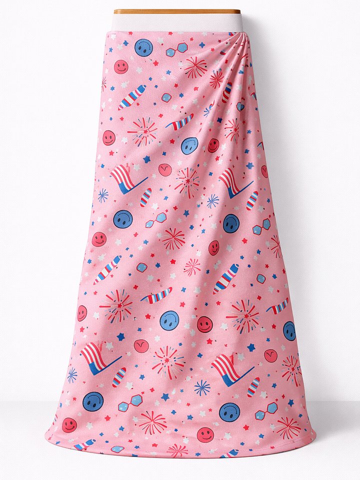 Pink Stars, Smiles & Popsicles DBP Fabric product image (2)