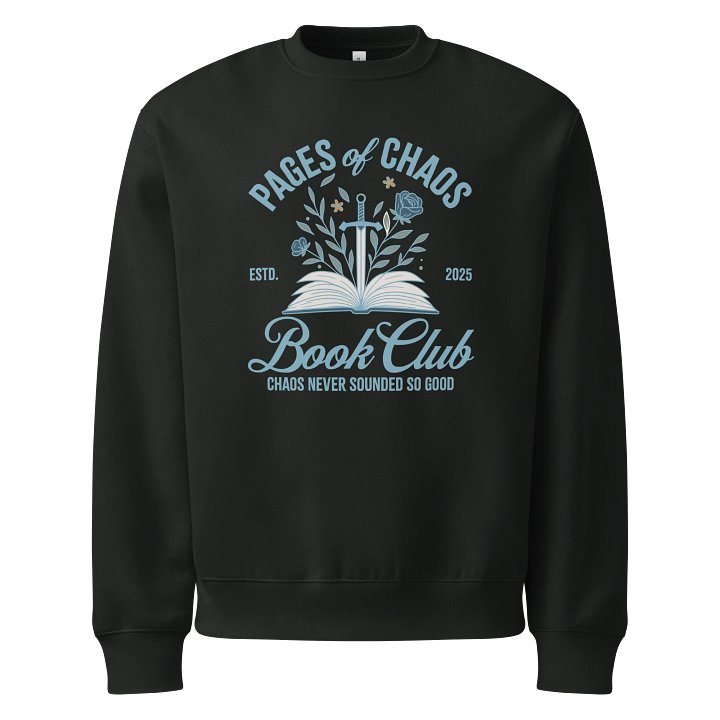 Pages of Chaos Book Club Sweatshirt (Dark) product image (1)