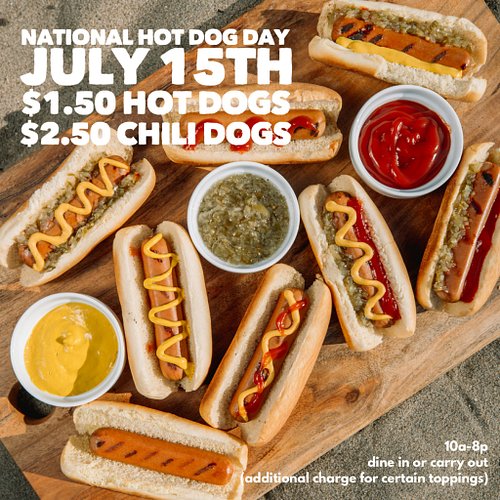 The countdown to National Hot Dog Day is on! 🌭🌭🌭