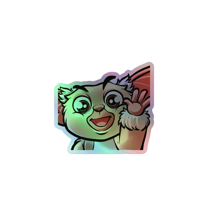 Cheerful Wave Holographic Sticker product image (1)