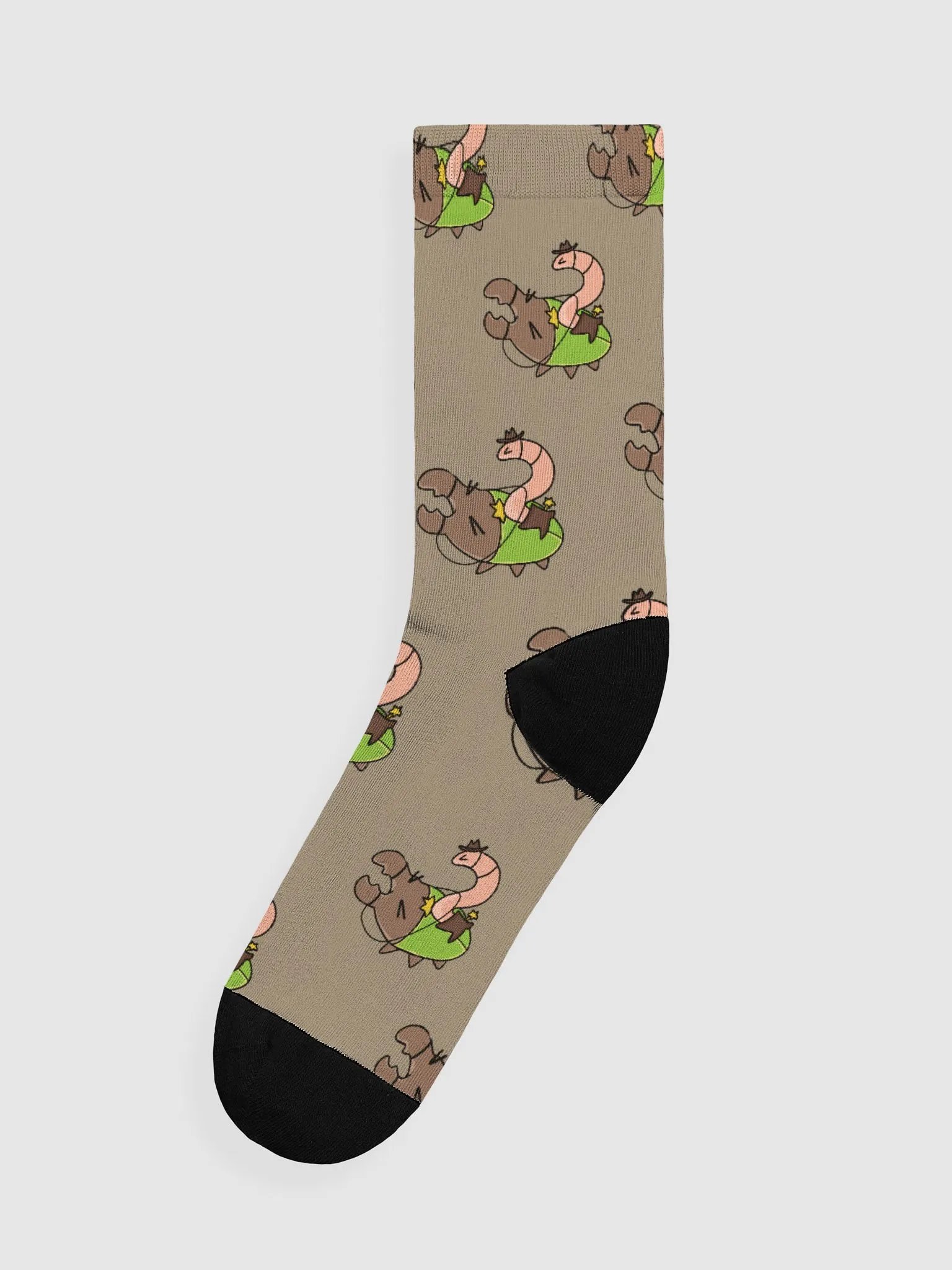 cowboy worm bug socks product image (1)