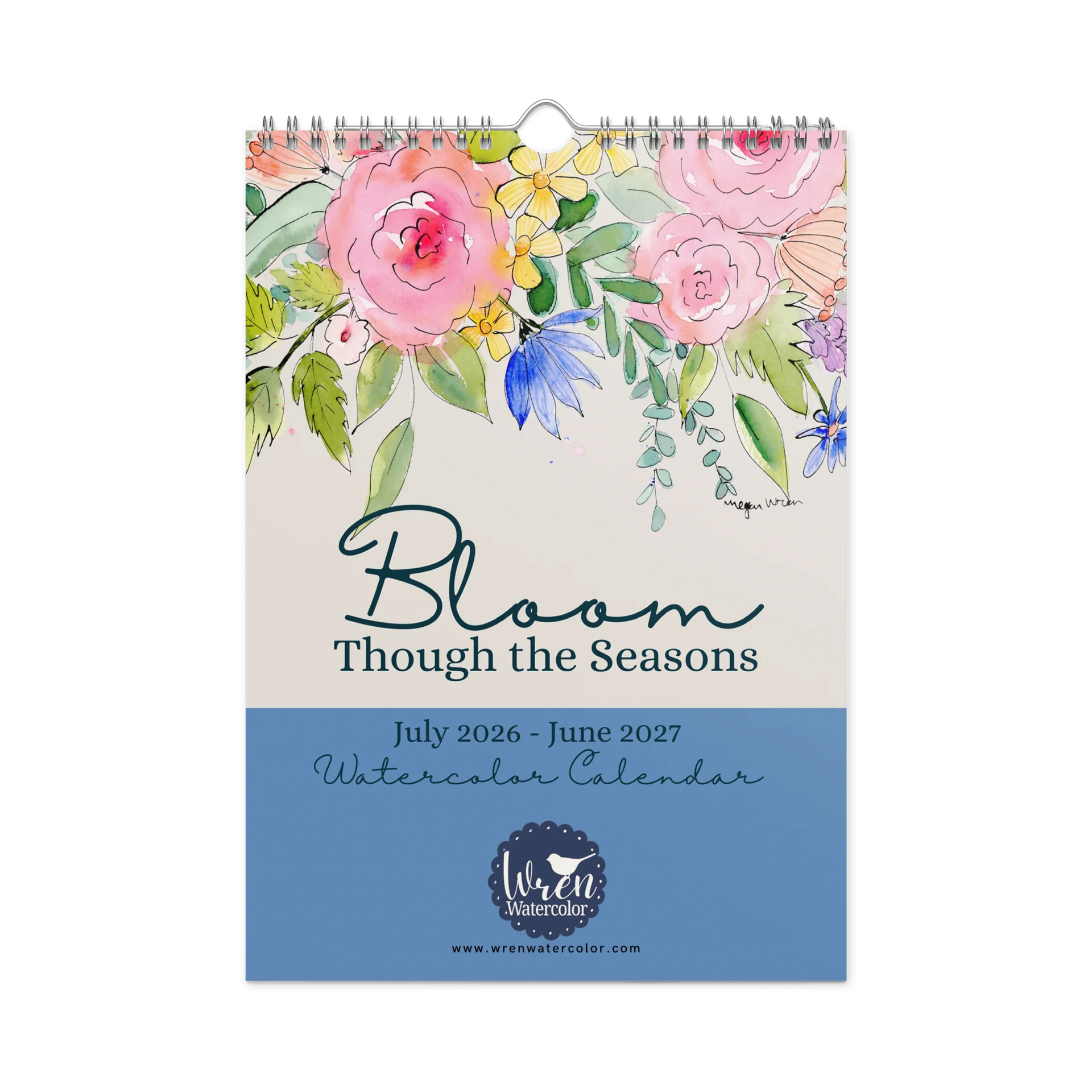 Bloom Through the Seasons: A Watercolor Calendar (July 2026 - June 2027) product image (3)